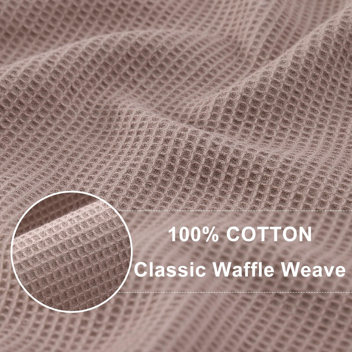 100% Cotton Waffle Weave Kitchen Towels (6 Count)
