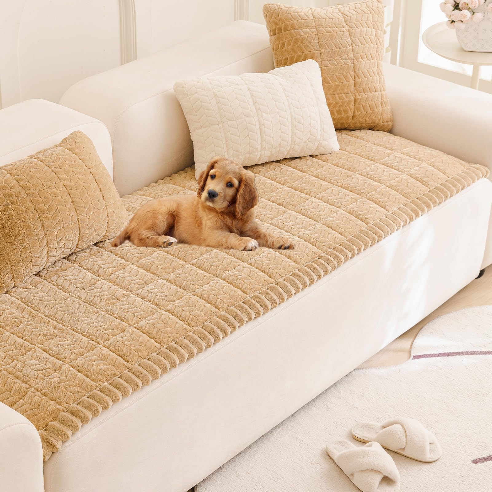Pet Couch Cover Dogs Washable Sofa Protector Covers Non Slip Fuzzy Dog Mat