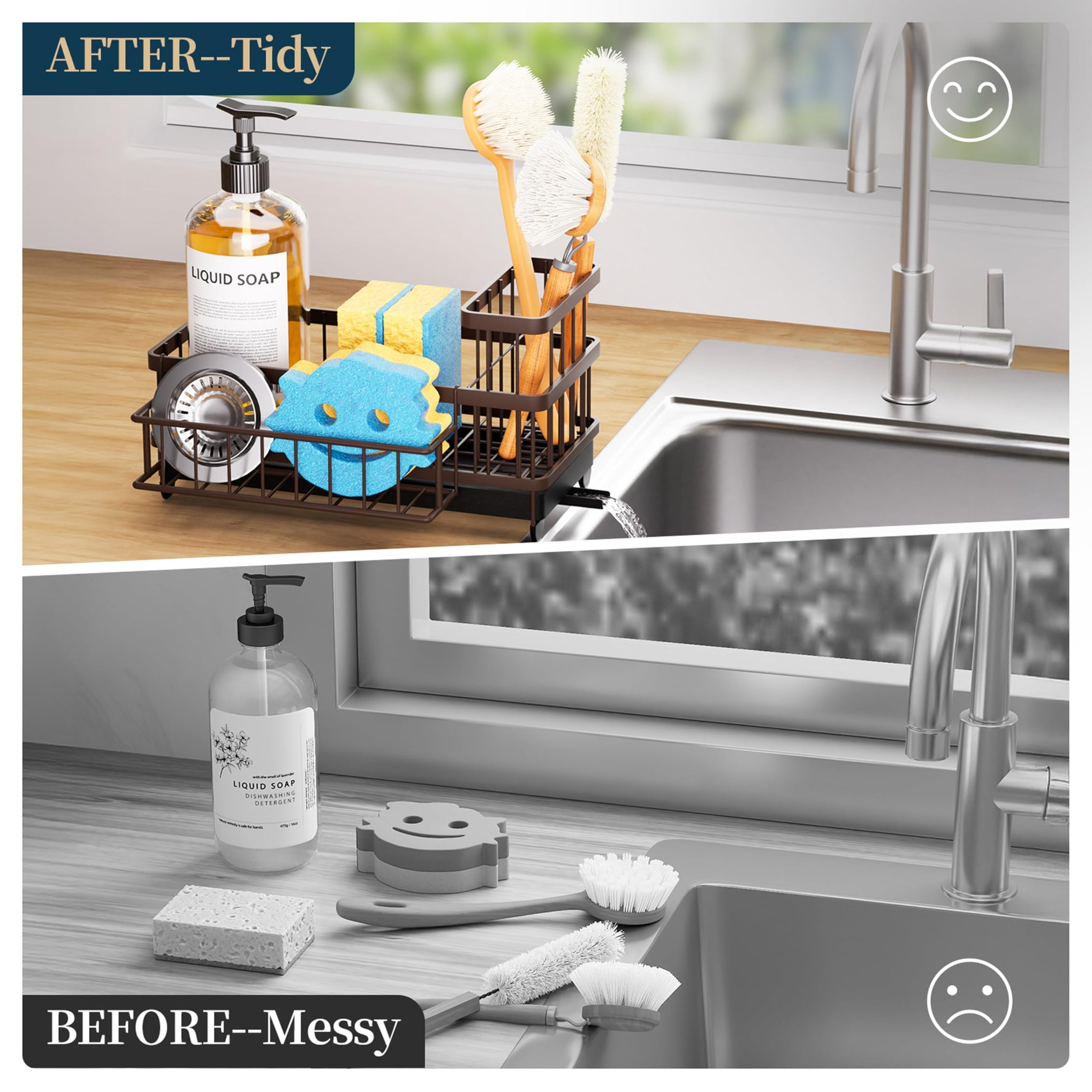 Sponge Holder for Kitchen Sink
