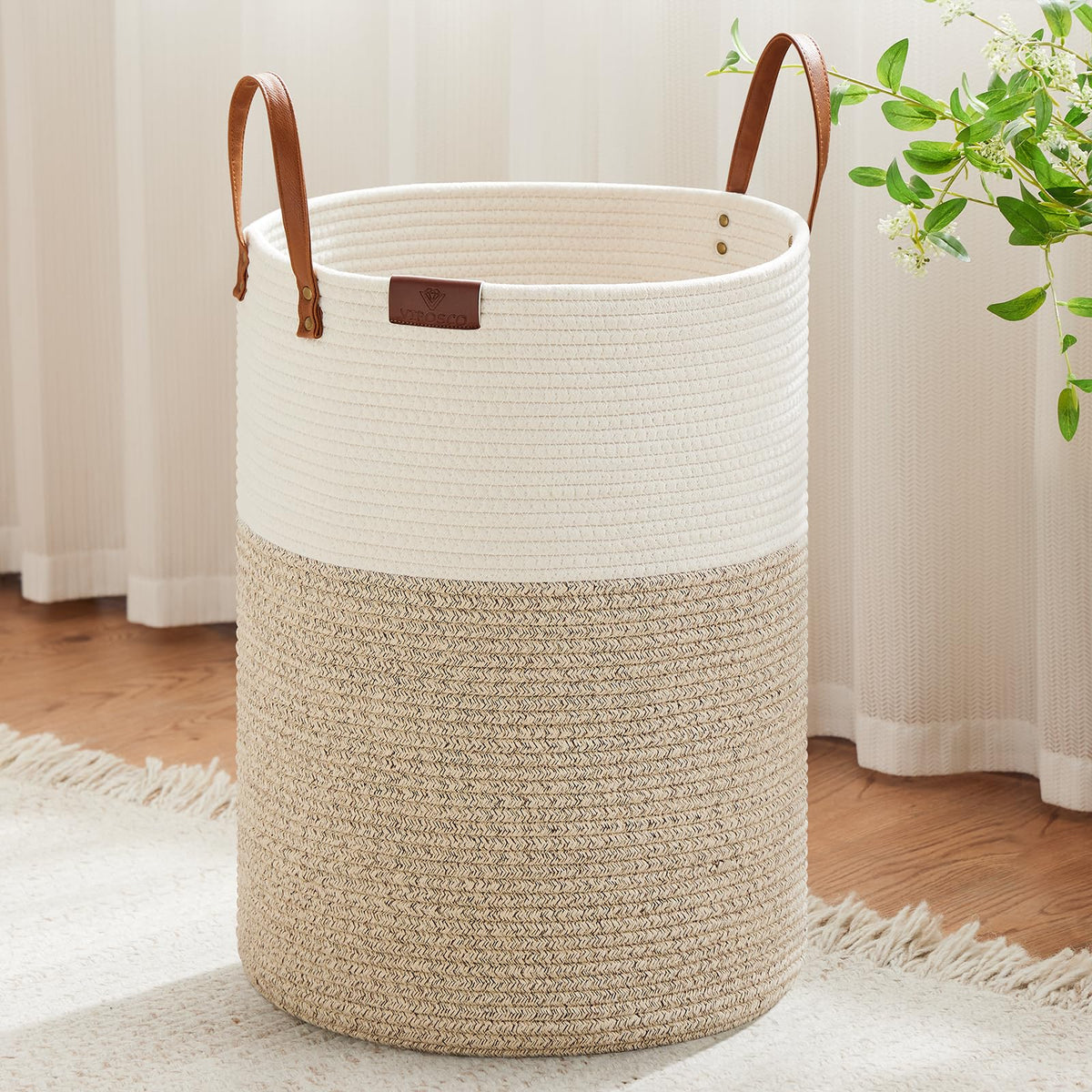 100L Tall Woven Rope Laundry Hamper (3381.4023 Fl Oz) - ModHome Supplies