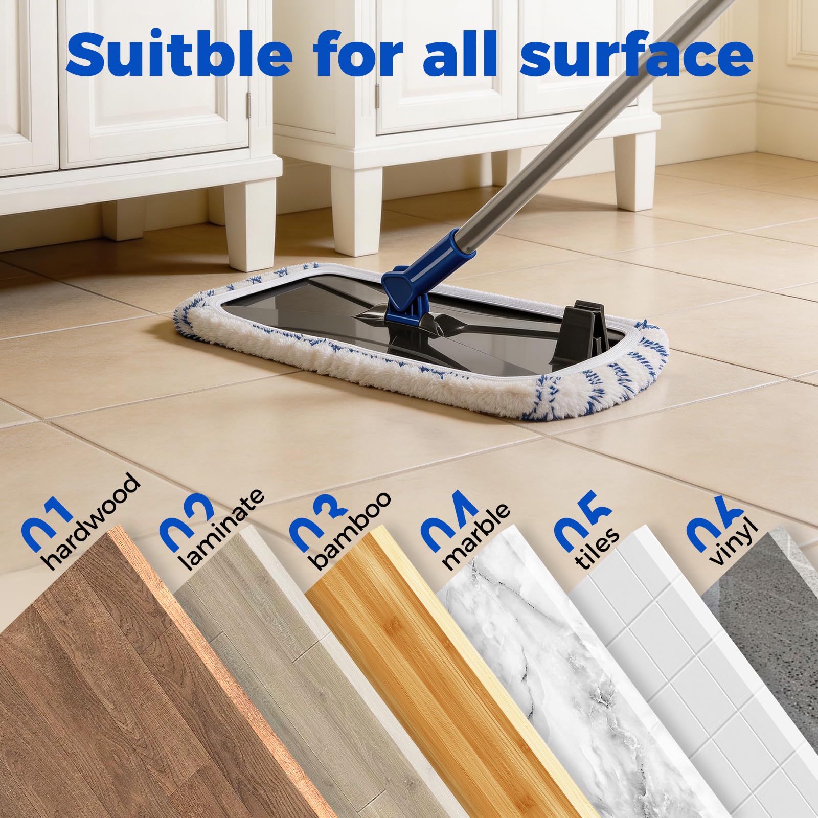 16" Large Flat Mop - ModHome Supplies