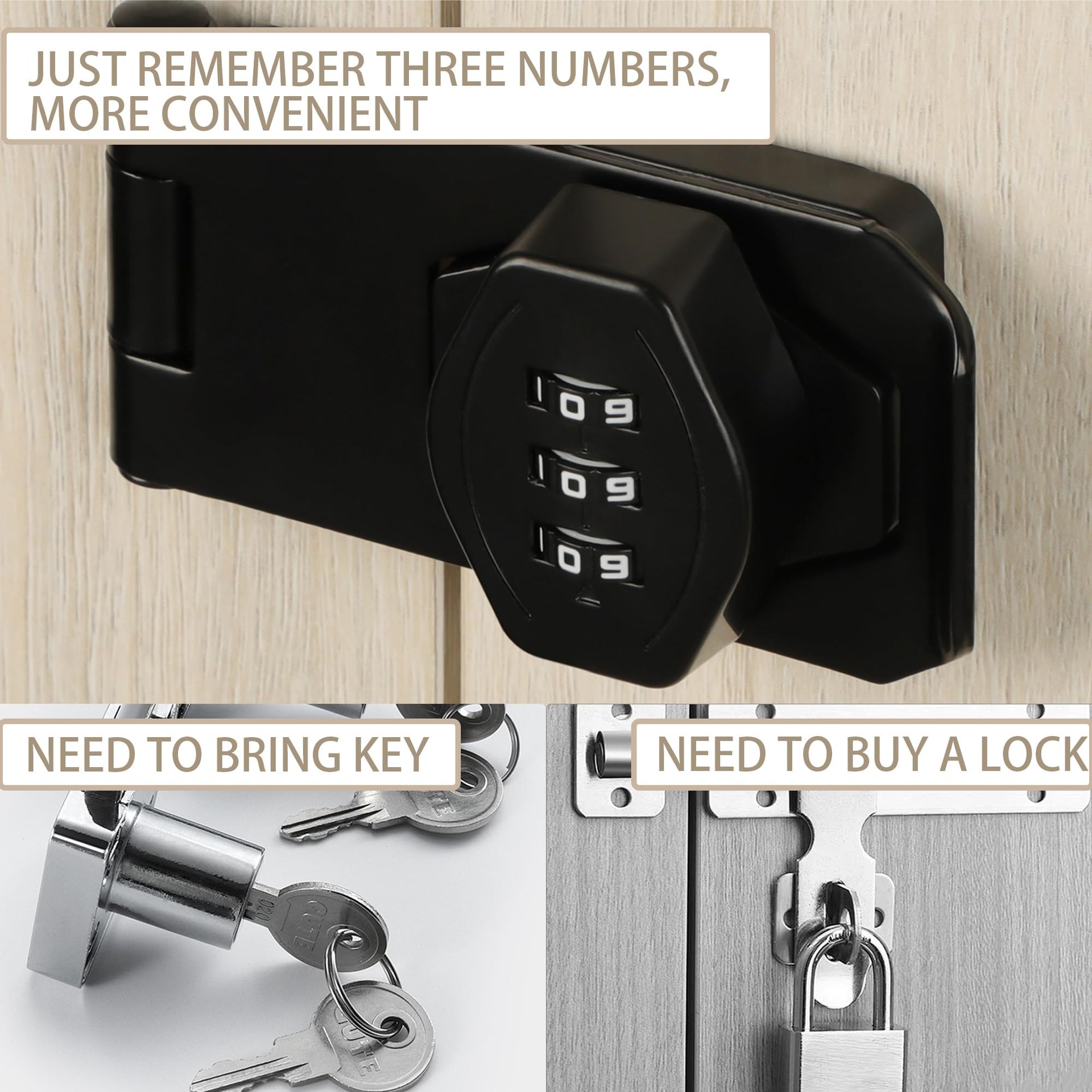 Password Rotary Hasp Locks