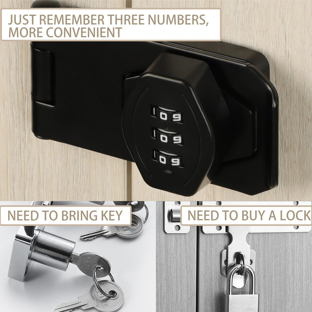 Password Rotary Hasp Locks