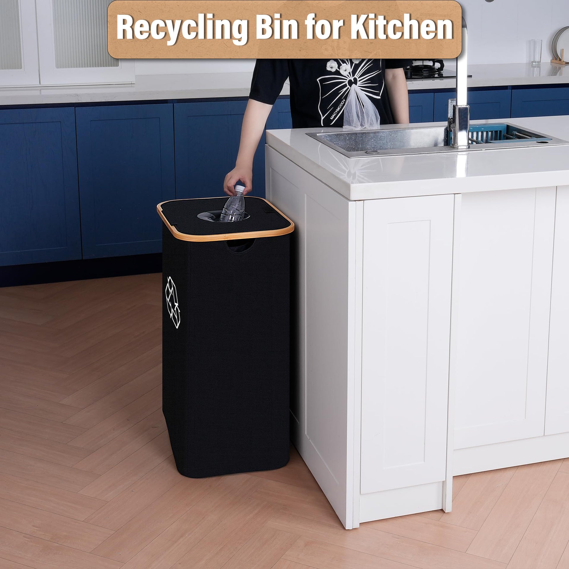 Recycling Bin for Kitchen 26 Gallon