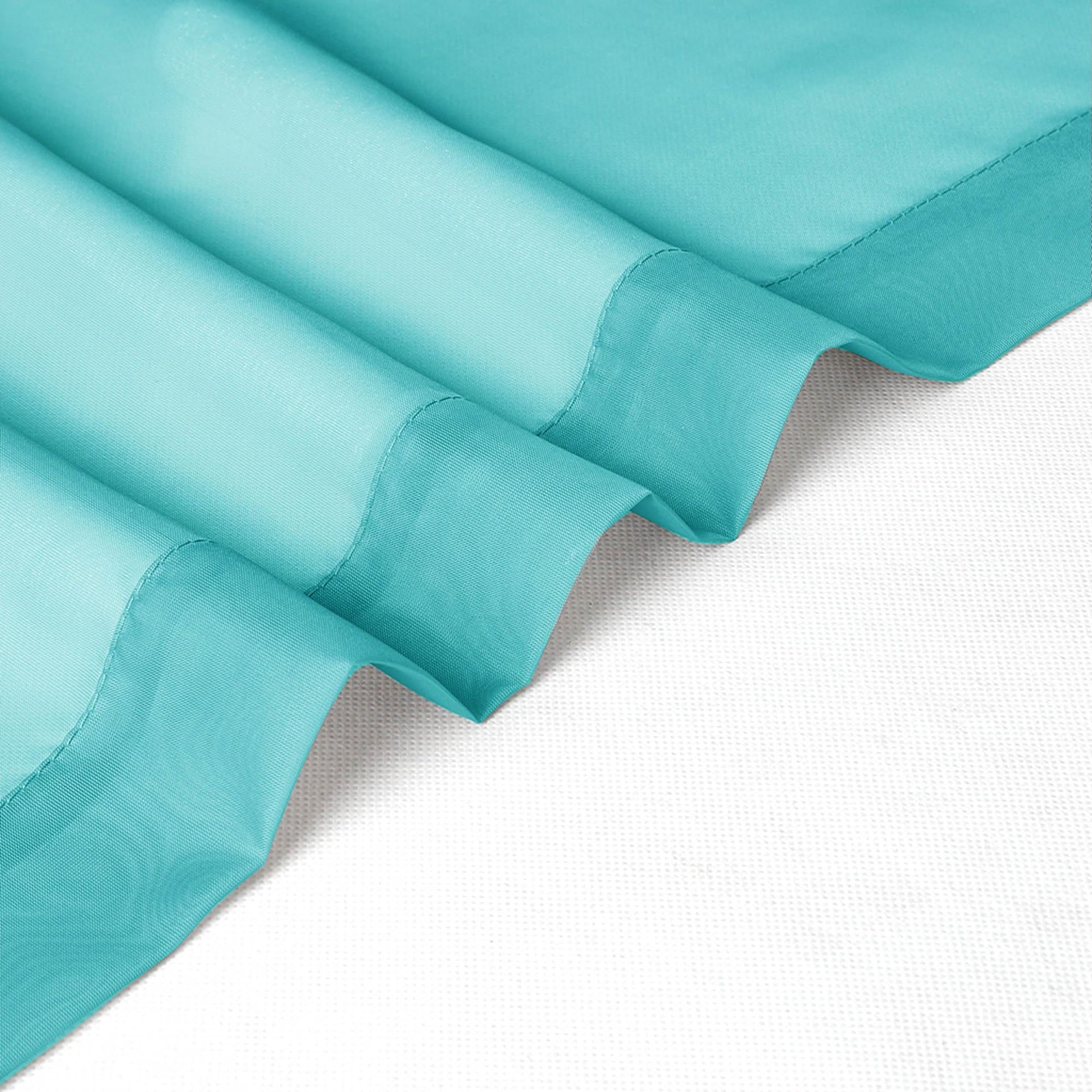 Turquoise Sheer Curtains 30 inch Length 2 Panels (2 Count)