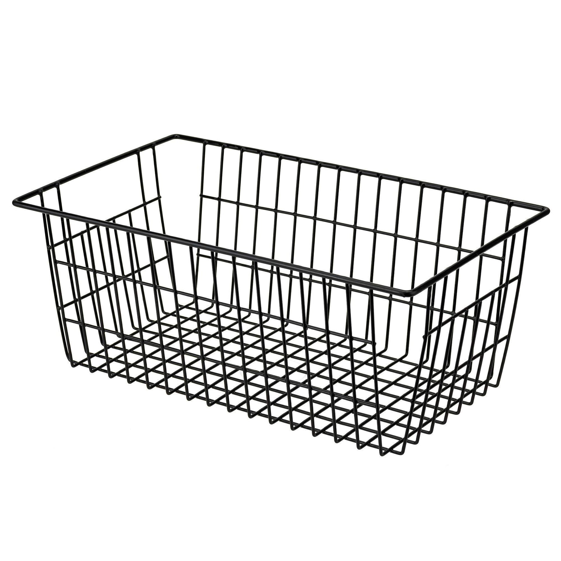Freezer Baskets Wire Storage Baskets Closet Baskets Bin Farmhouse Organizer Storage Bins Large Organizer Bins for Home (2 Count)