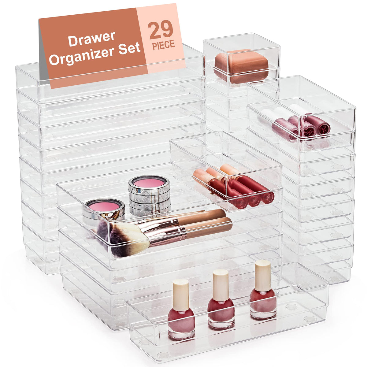 29 PCS Drawer Organizer (29 Count)