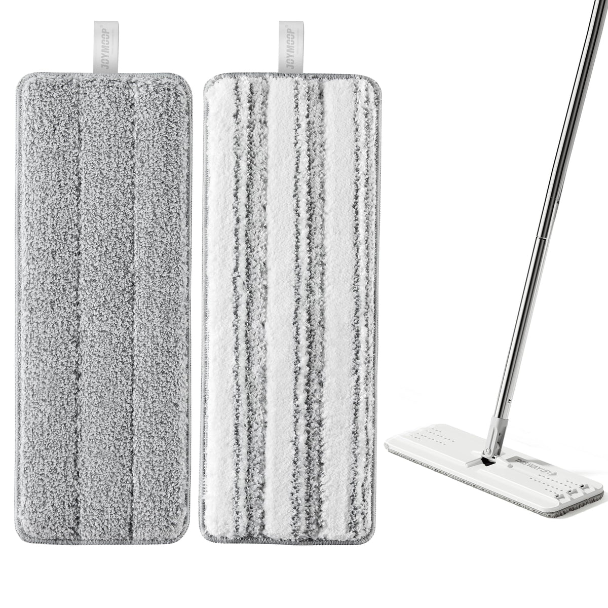 Microfiber Replacement Pads for 13" Flat Mop System (2 Count)