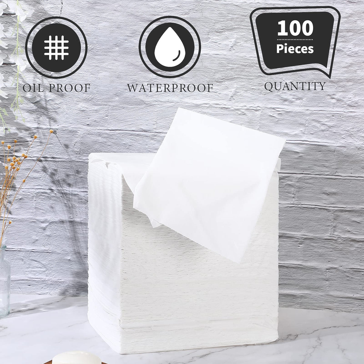 100 Pcs 31.5 x 71 Inch Disposable Bed Sheets Oil