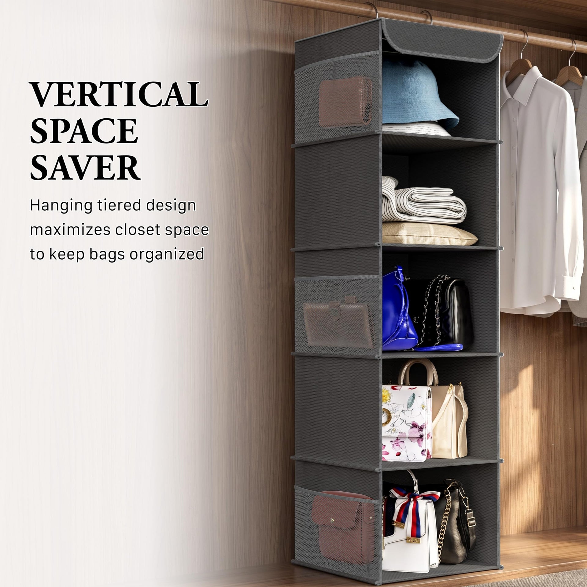 5 Shelf Hanging Closet Organizer