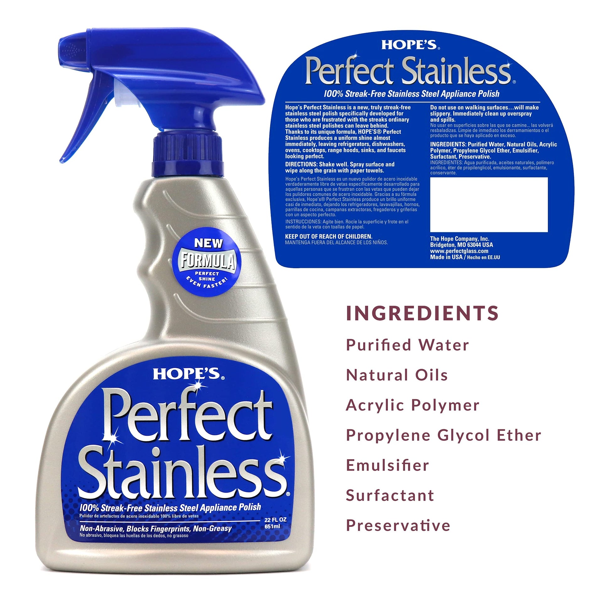 Perfect Stainless Steel Cleaner and Polish (22 Fl Oz)