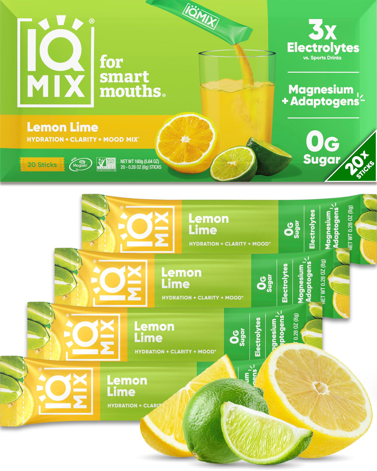 IQMIX Hydration Electrolytes Powder Packets (20 Count)