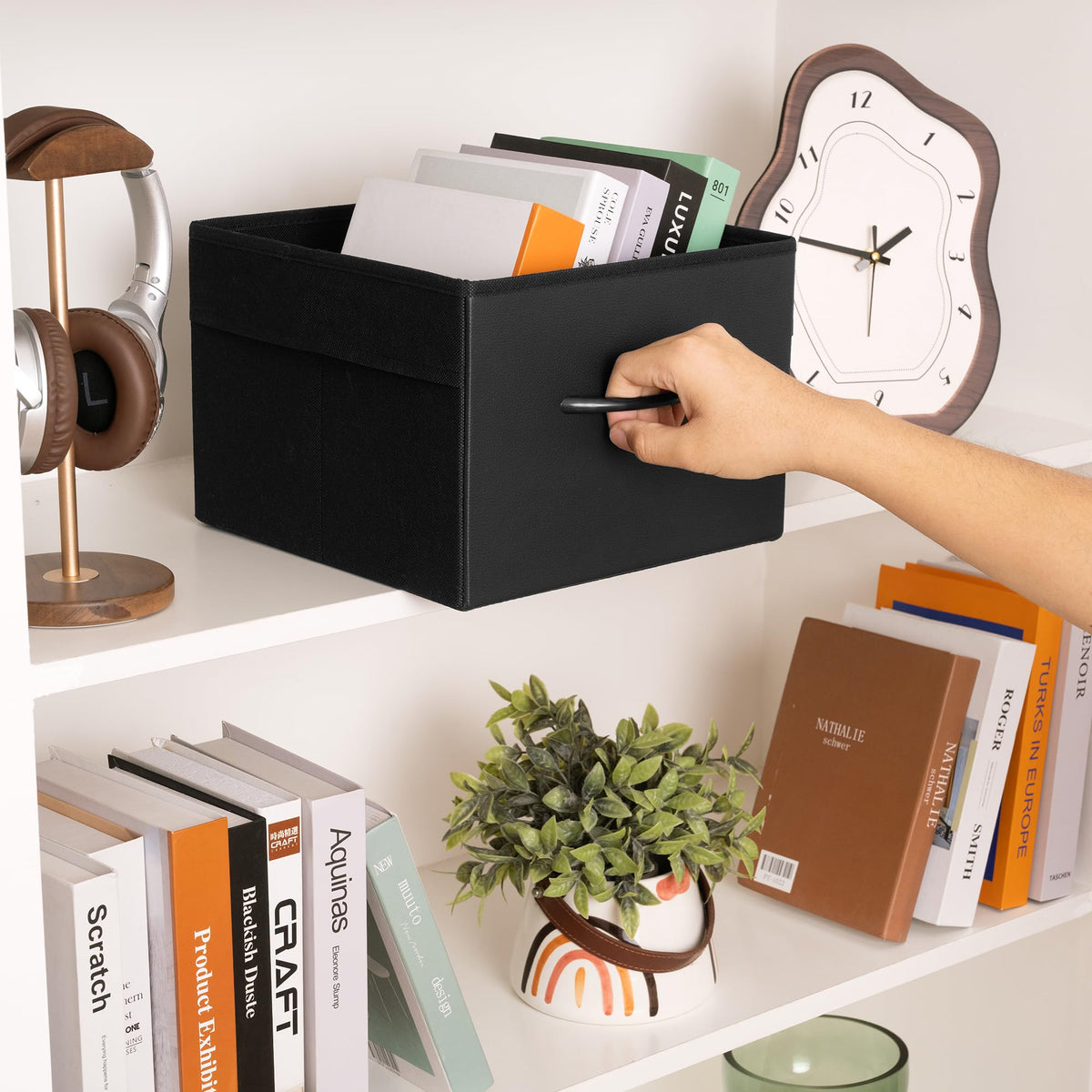 Black Storage Bins (4 Count)