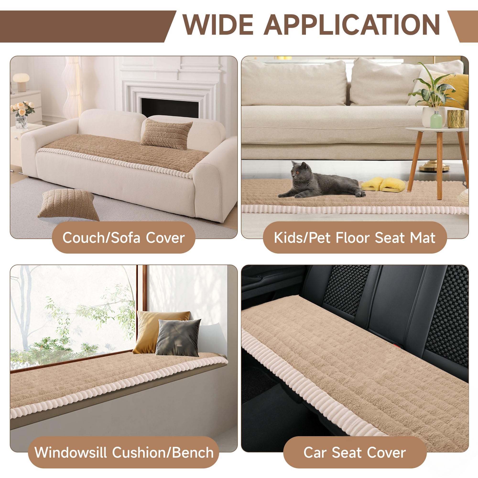 Couch Covers for Sofa Pet Friendly (3 Count)
