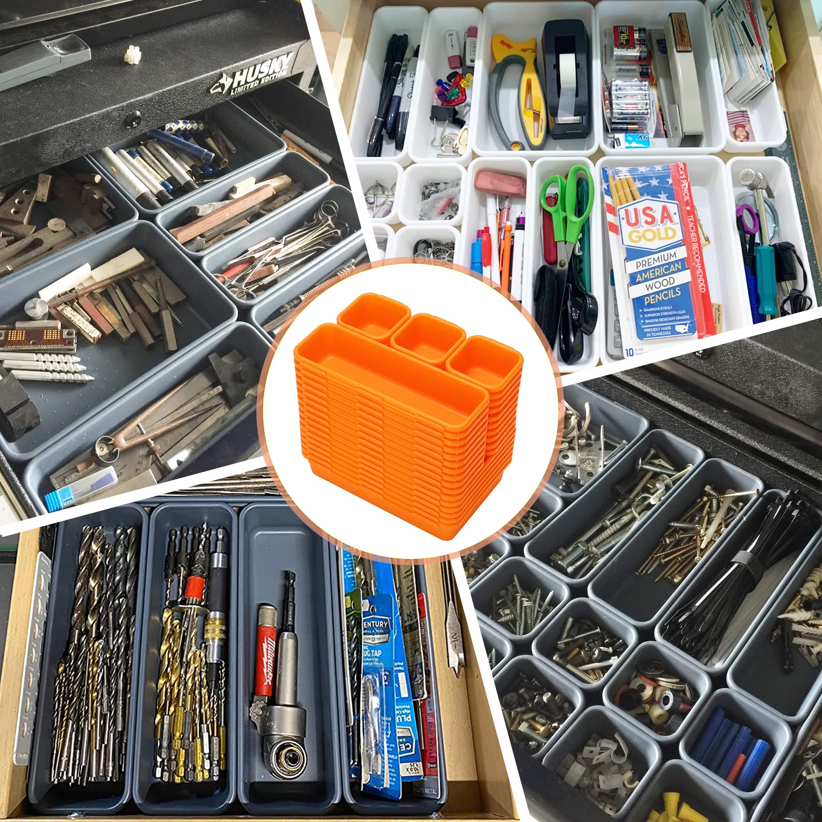 42 Pack Tool Box Organizer Tool Tray Dividers (42 Count)