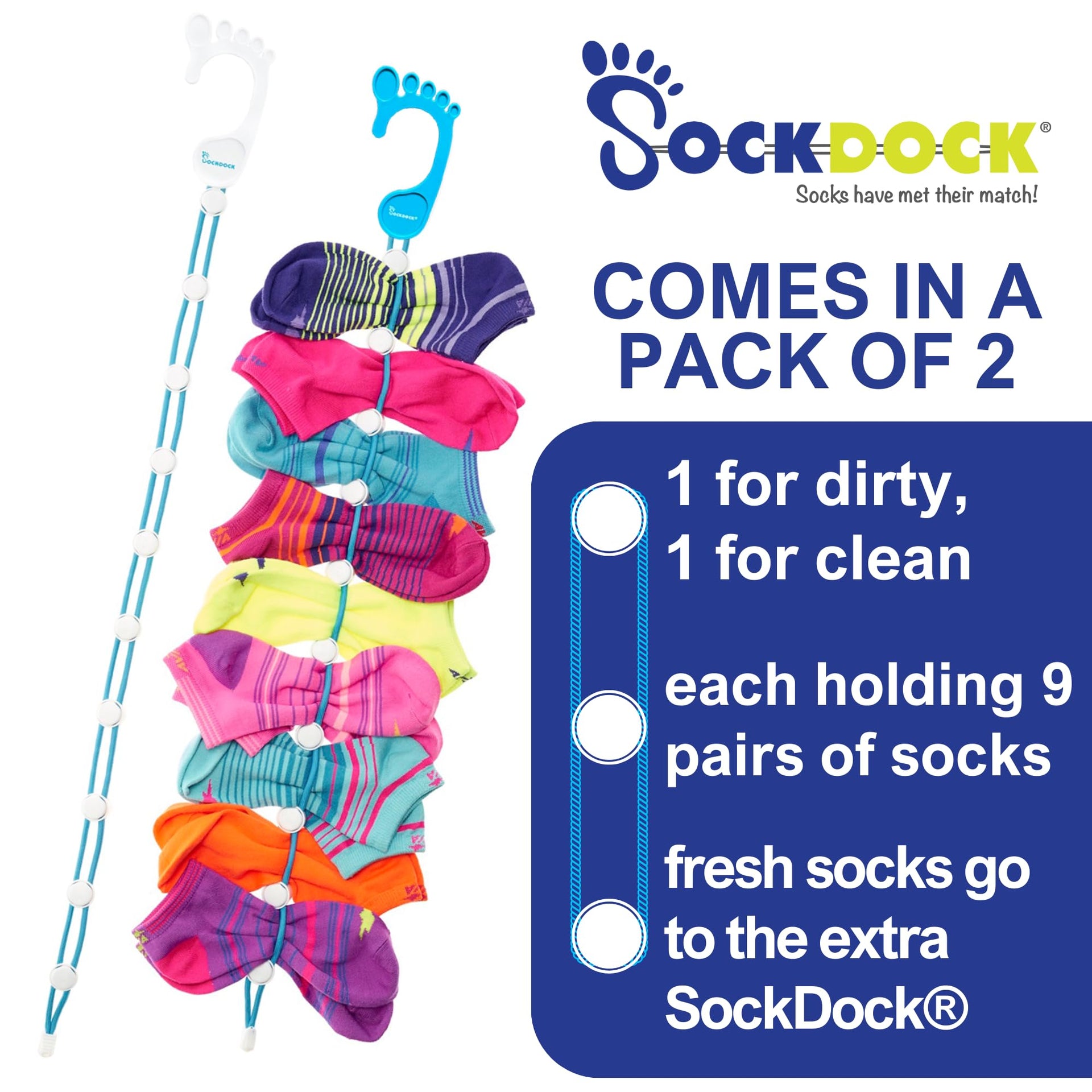 Sock Laundry Solution for Washing Drying & Storing Socks in Pairs