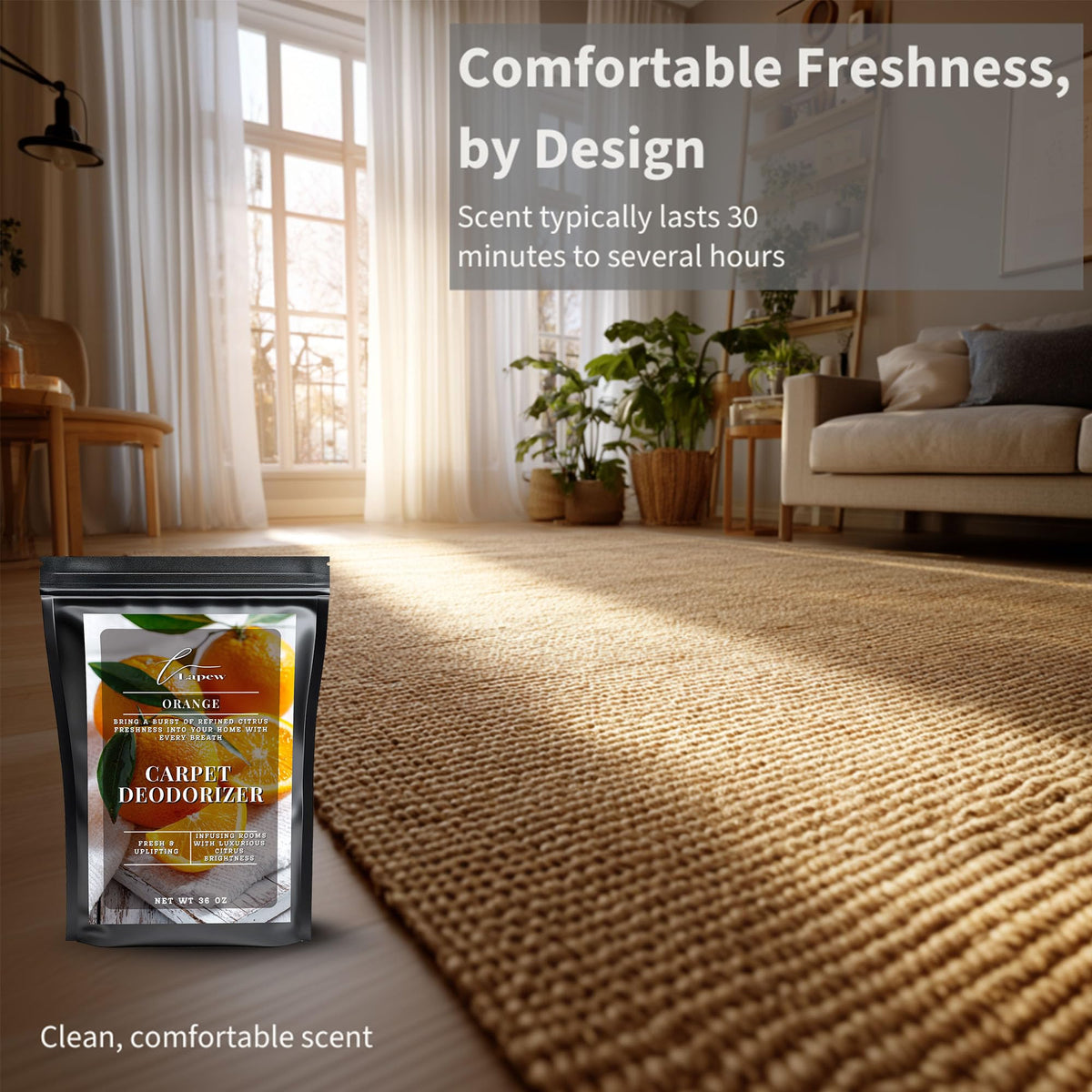 Orange Carpet Deodorizer Powder (36 Ounce)