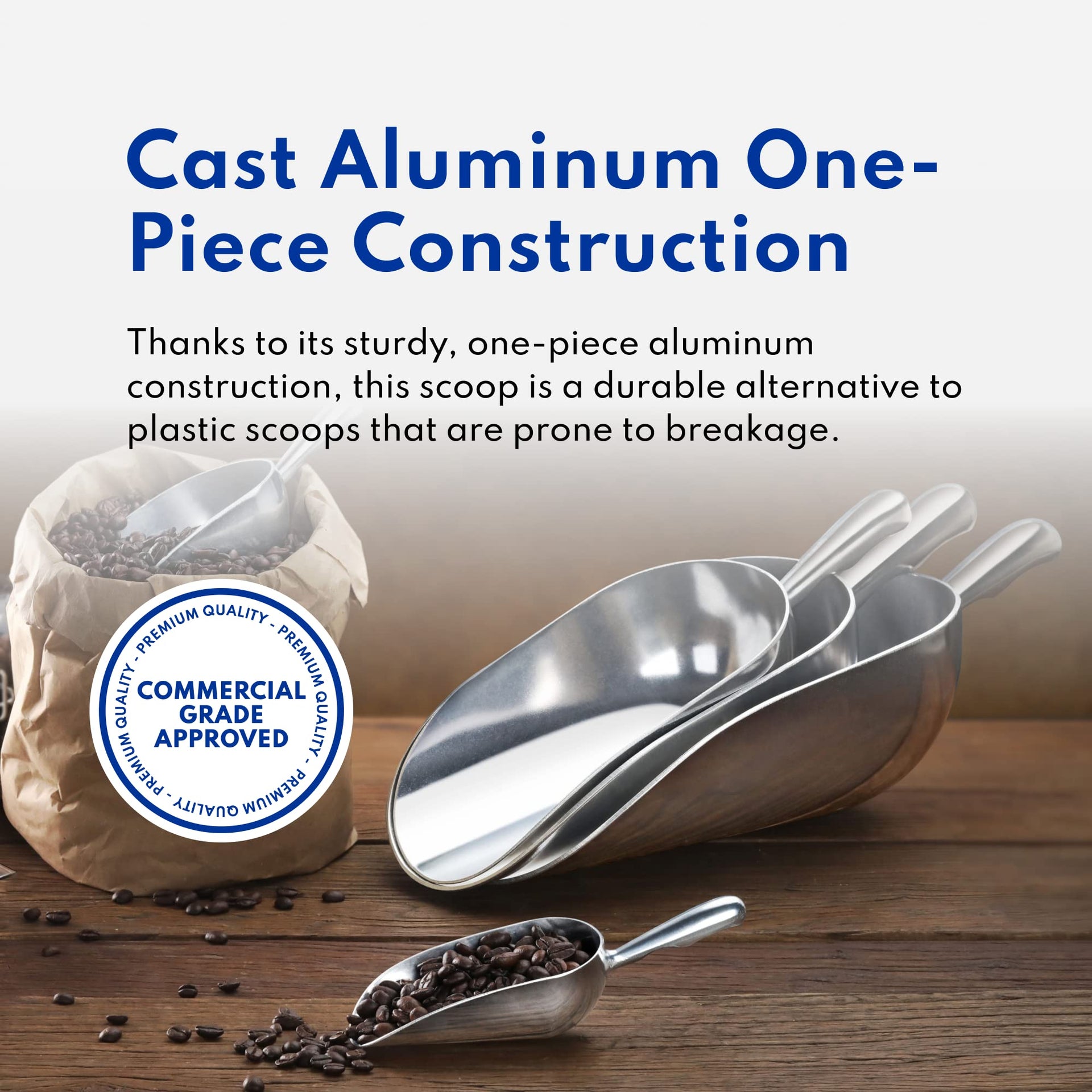 New Star 34585 Cast Aluminum Utility Scoop