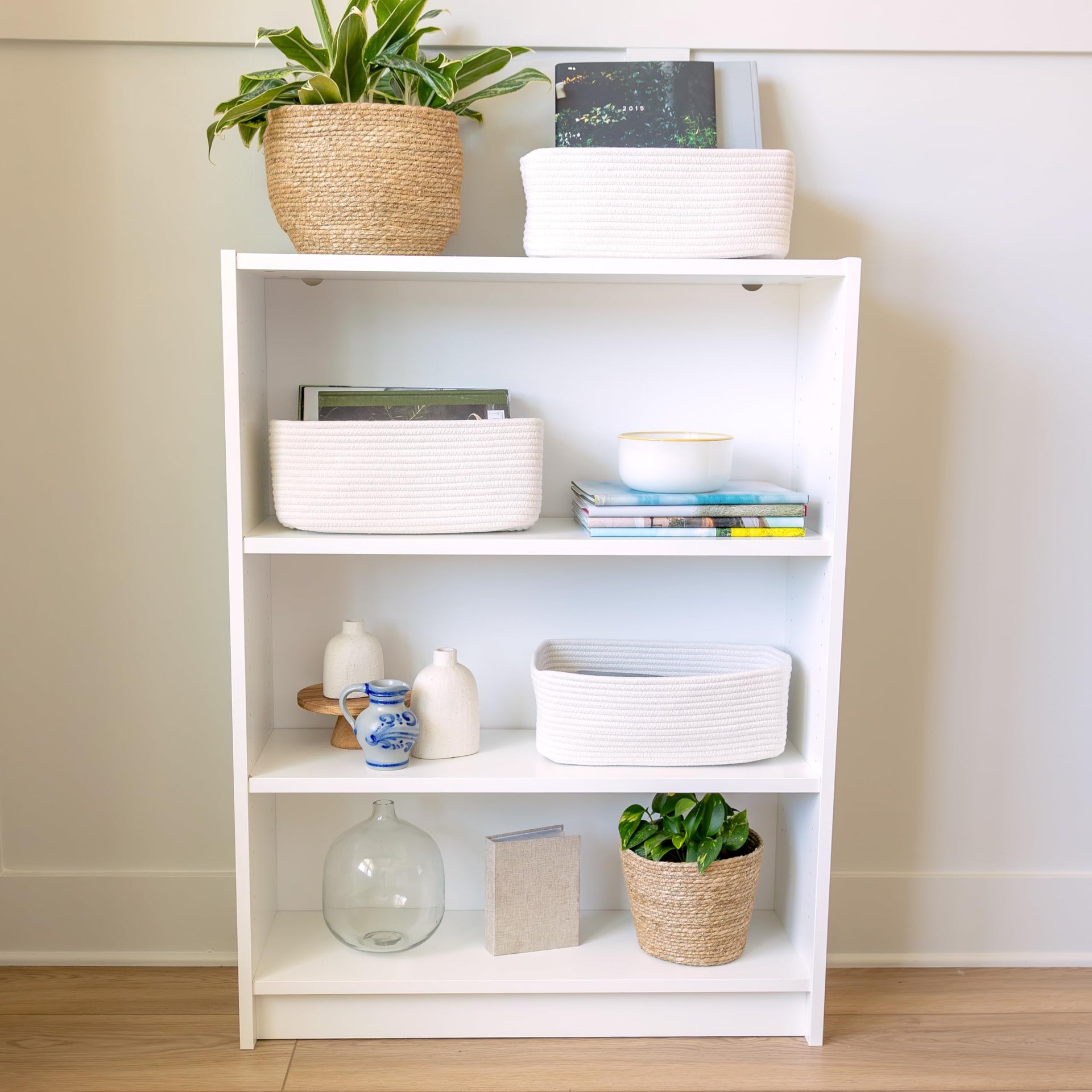 13.5”x8.5”x5.5” Storage Baskets for Shelves 3 Pack (3 Count)