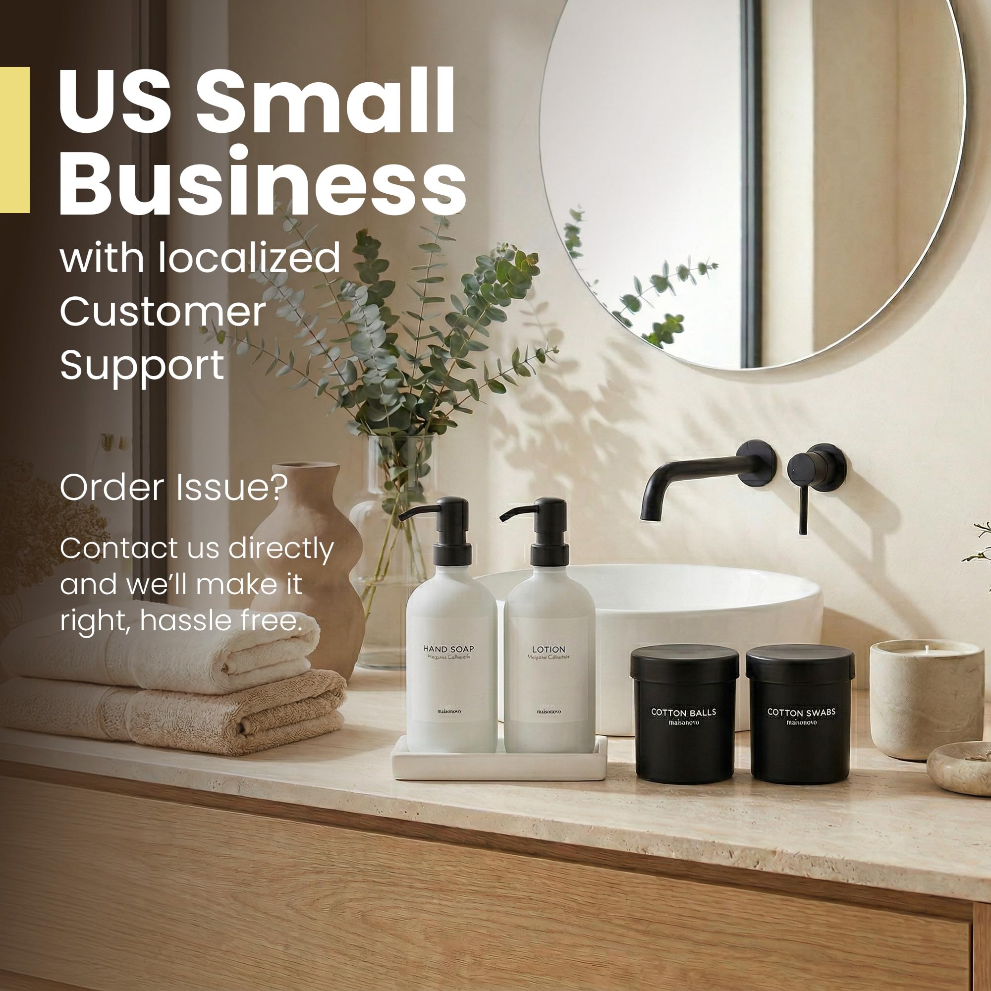 Bathroom Soap Dispenser Set (3 Count)