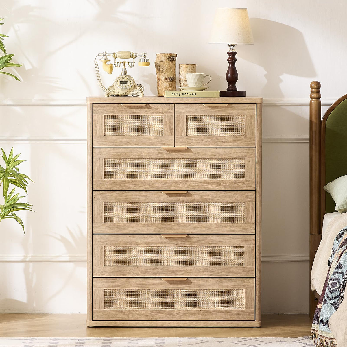 Rattan Dresser for Bedroom Set 2
