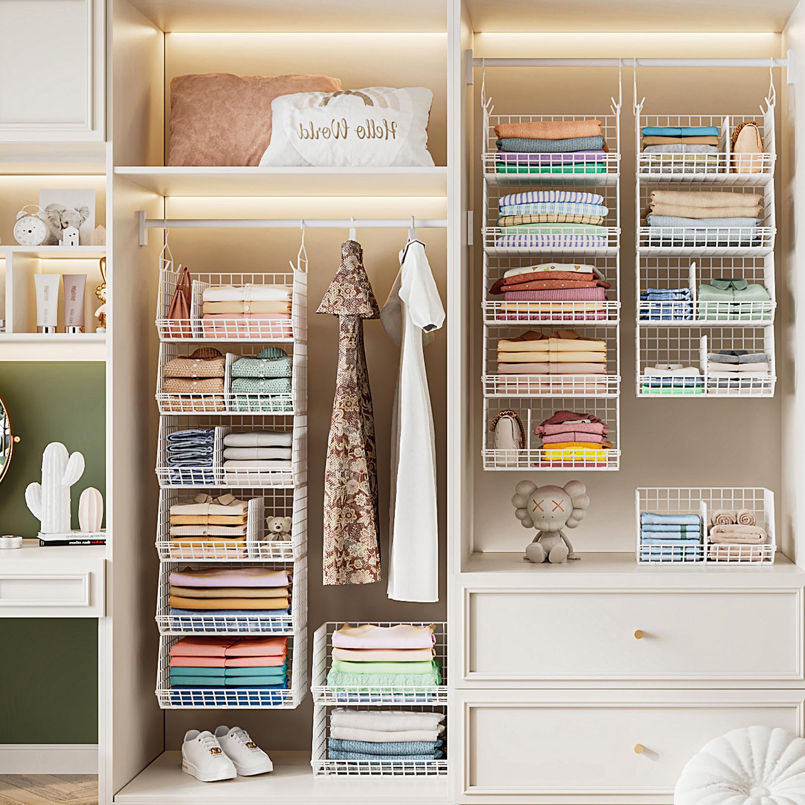 6 Tier Extra Large Hanging Closet Organizer (6 Count)