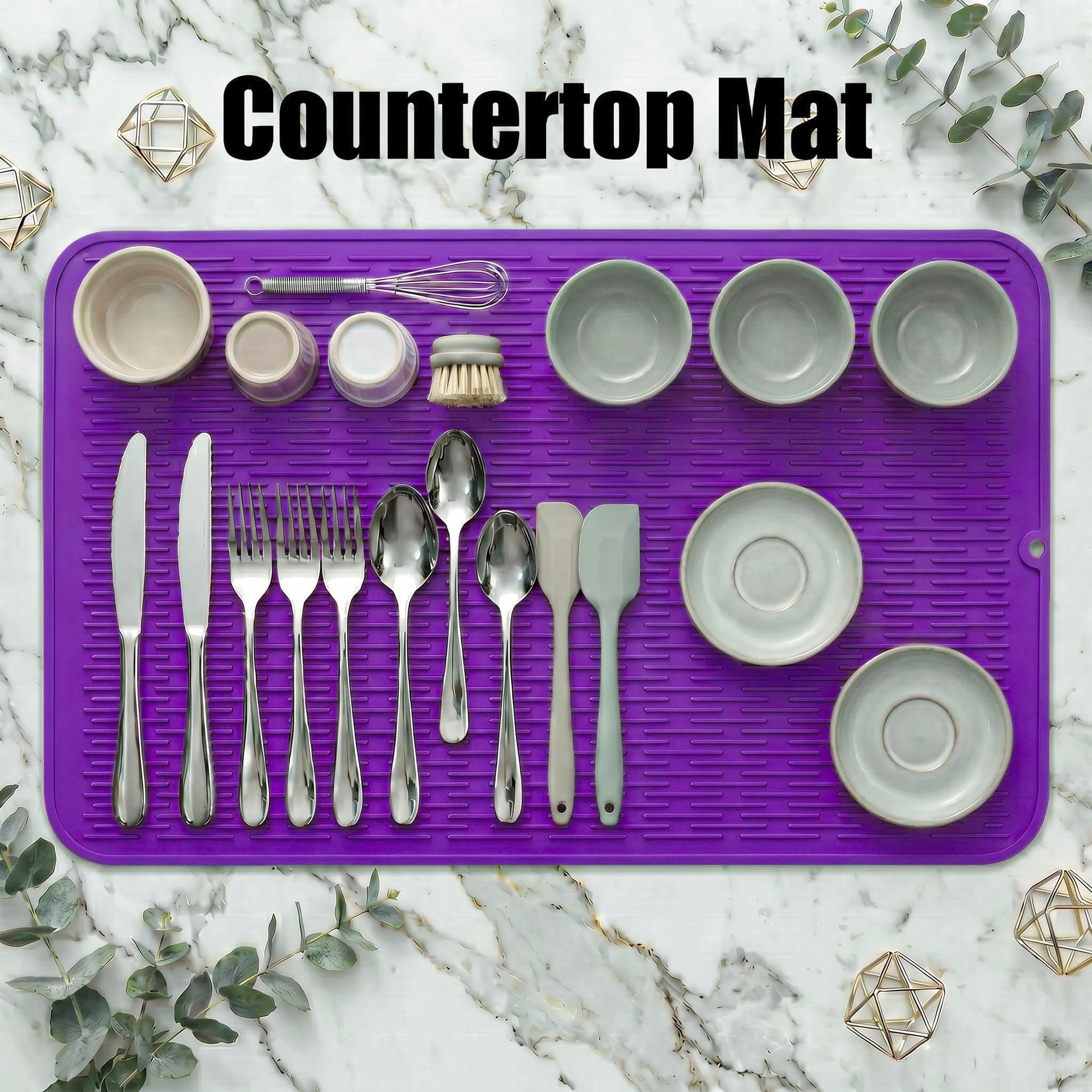 Silicone Dish Drying Mat for Multiple Usage