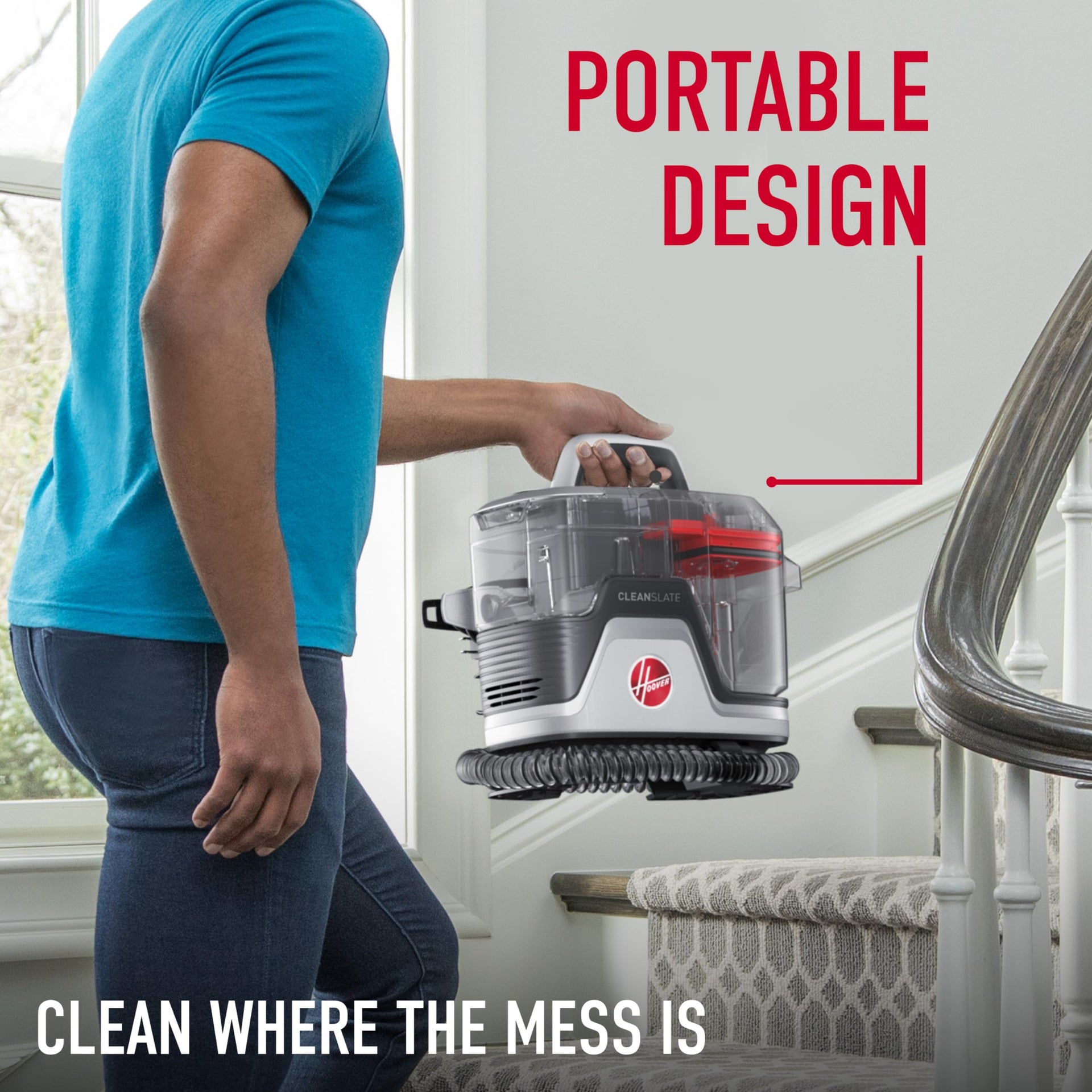 CleanSlate Plus Portable Carpet + Upholstery Spot Cleaner Machine