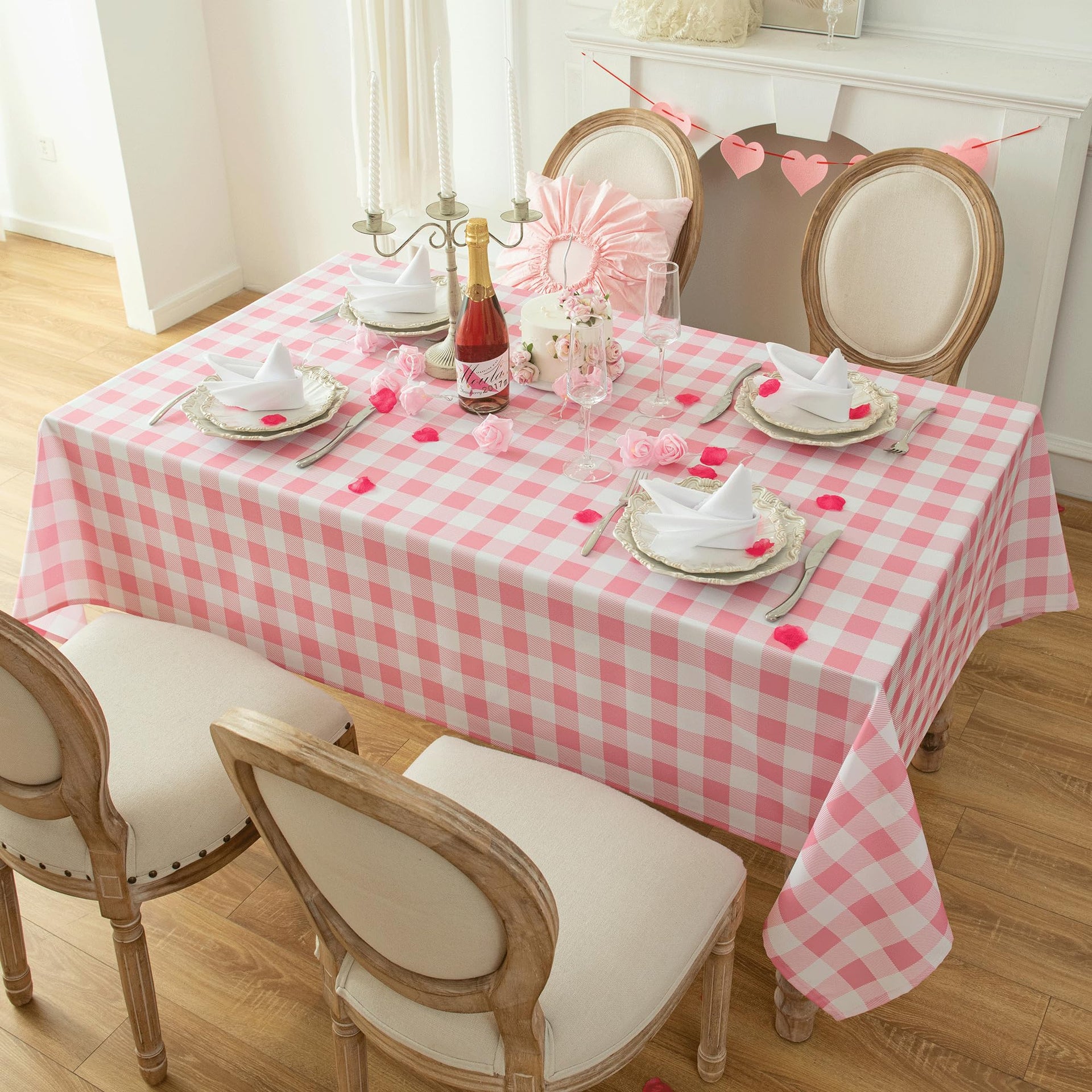 Waterproof Checkered Tablecloth Fabric