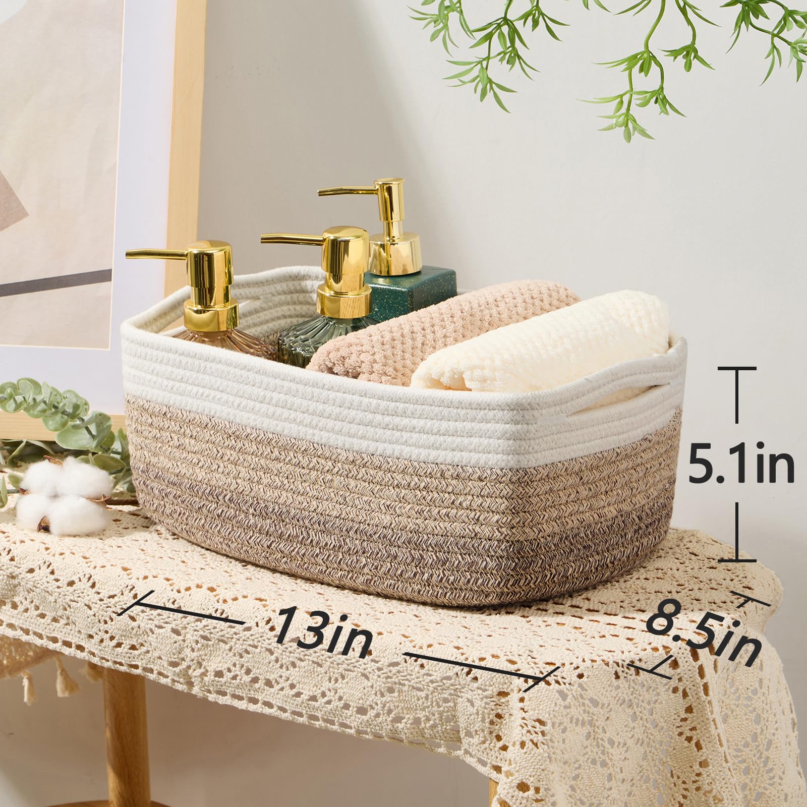 Small Storage Baskets for Organizing (3 Count)