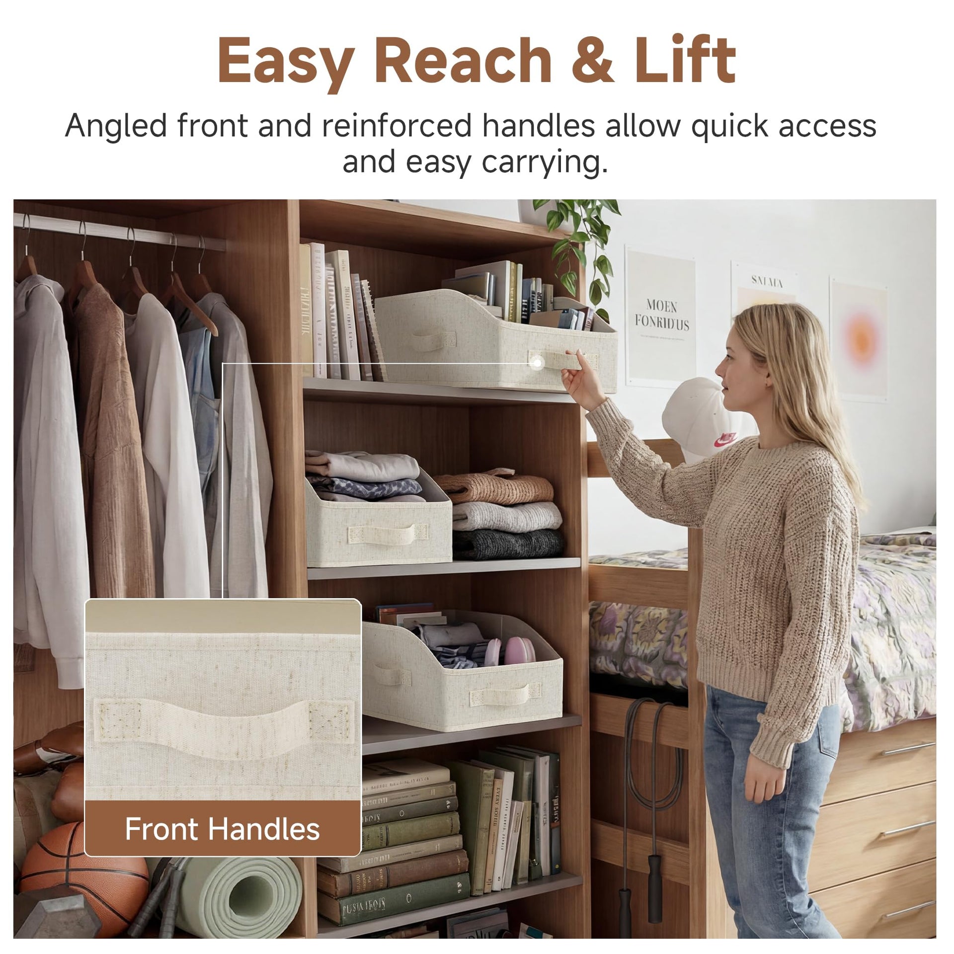 Closet Storage Bins (3 Count)