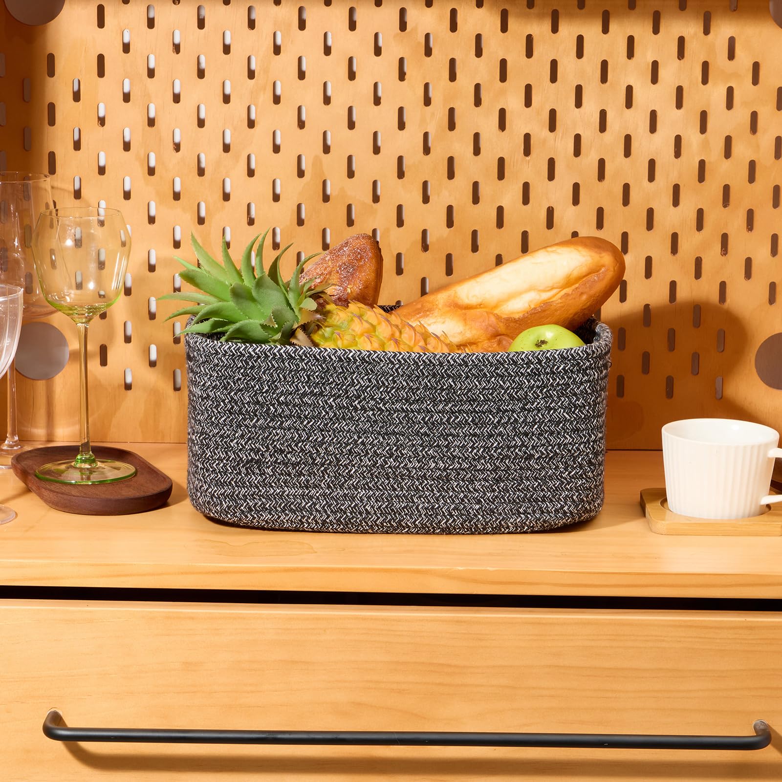 Small Storage Baskets for Organizing (4 Count)