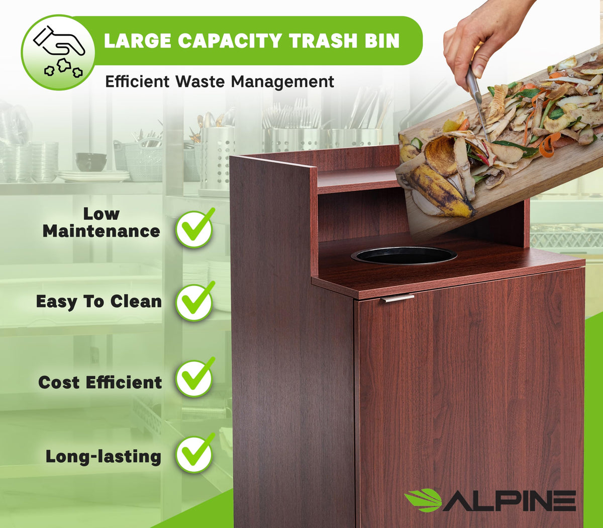 Restaurant Trash Bin Cabinet