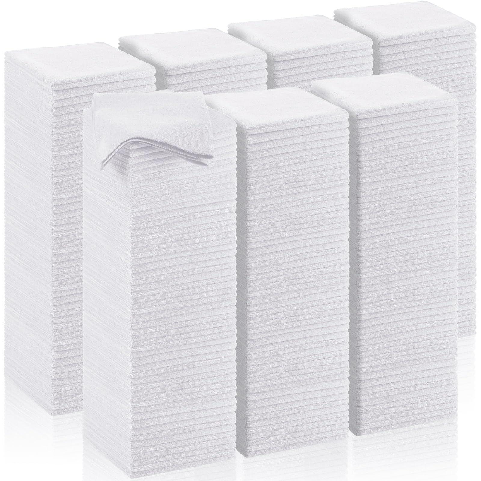 200 Pcs Microfiber Cleaning Cloth 16x16 Inch Microfiber Towels for Car Ultra Absorbent Cleaning Rags Reusable Lint Free Streak Free Detailing Towel for Car Washing Drying Dusting (200 Count)