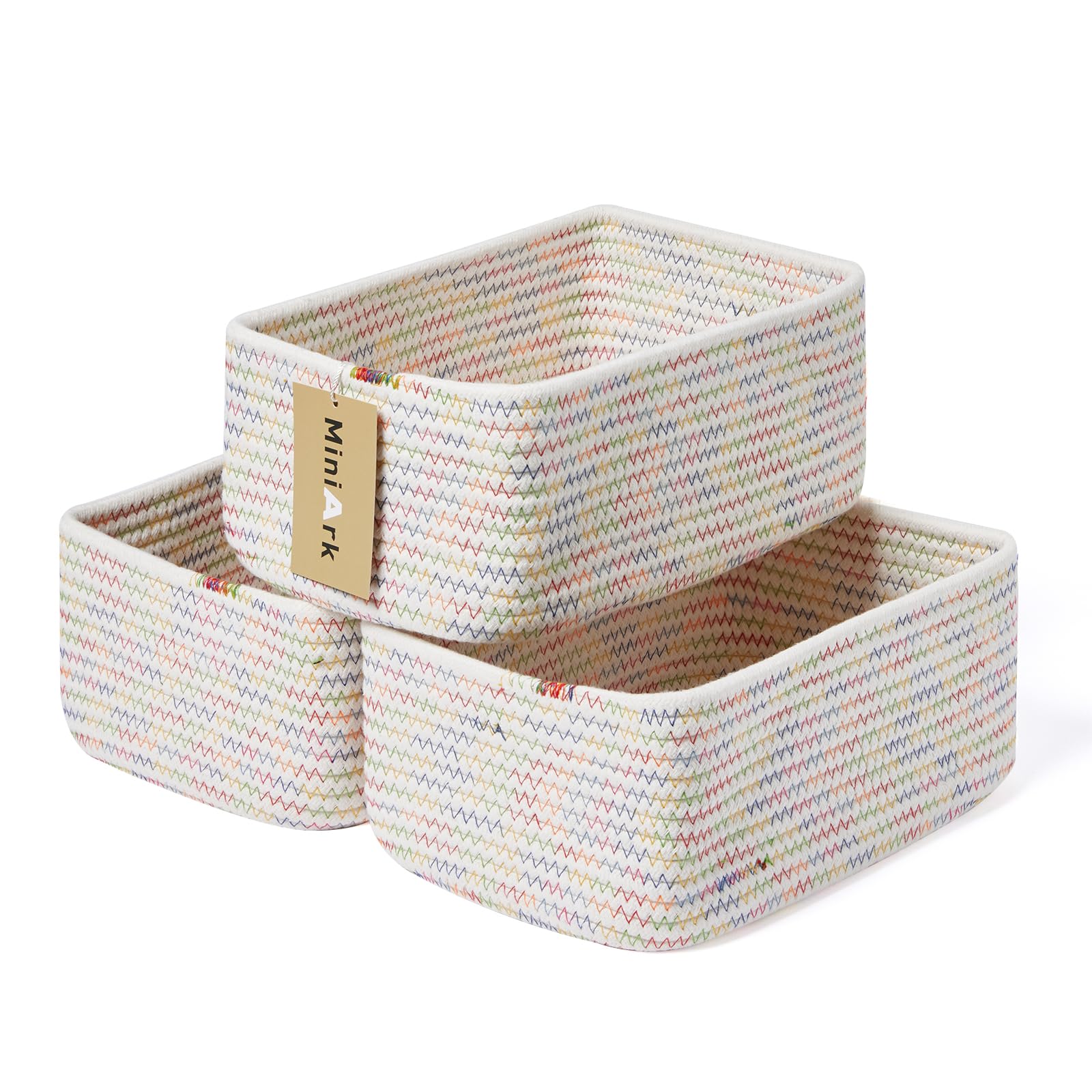 Small Storage Baskets for Organizing (3 Count)