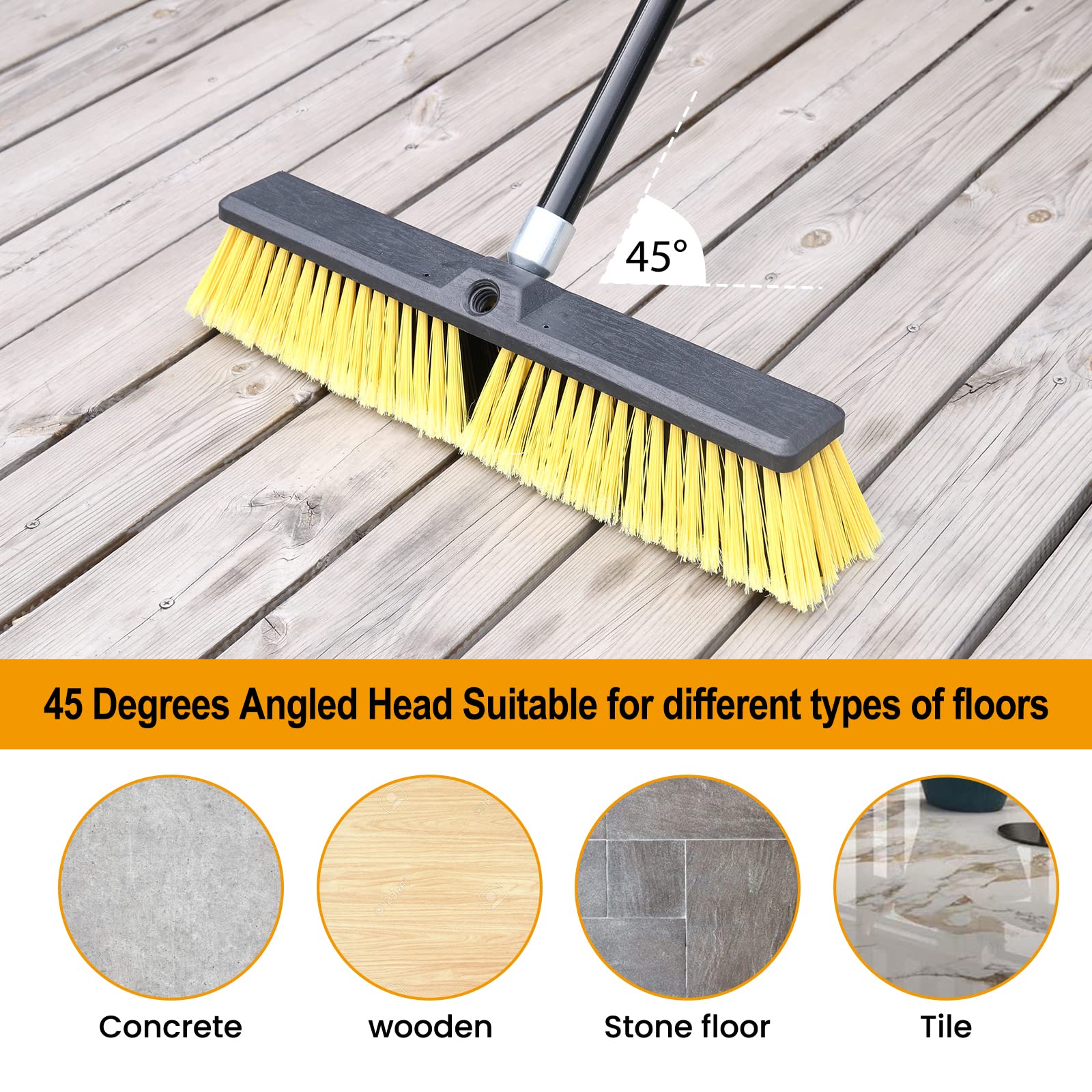 18 Inches Push Broom Outdoor