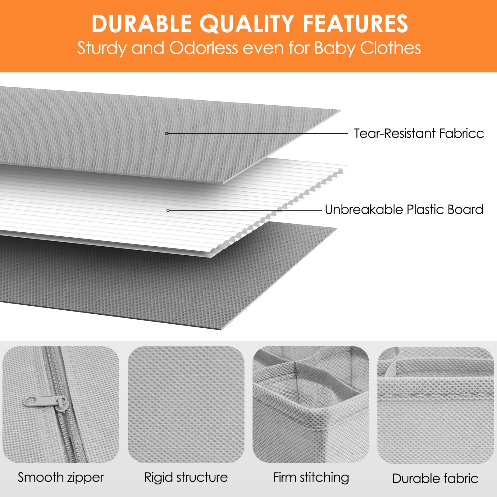 12 Pack Sock Underwear Drawer Organizer Dividers (12 Count)