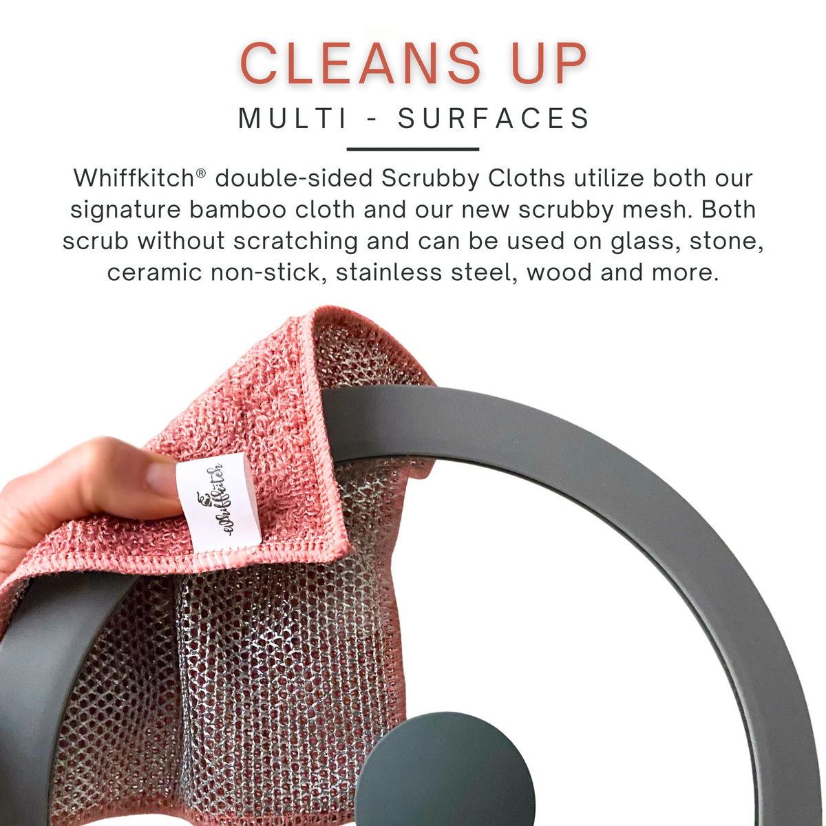 Scrubbing Dishcloths 2ply Mesh Scrub Reusable Dishrag 6pk 6x7in