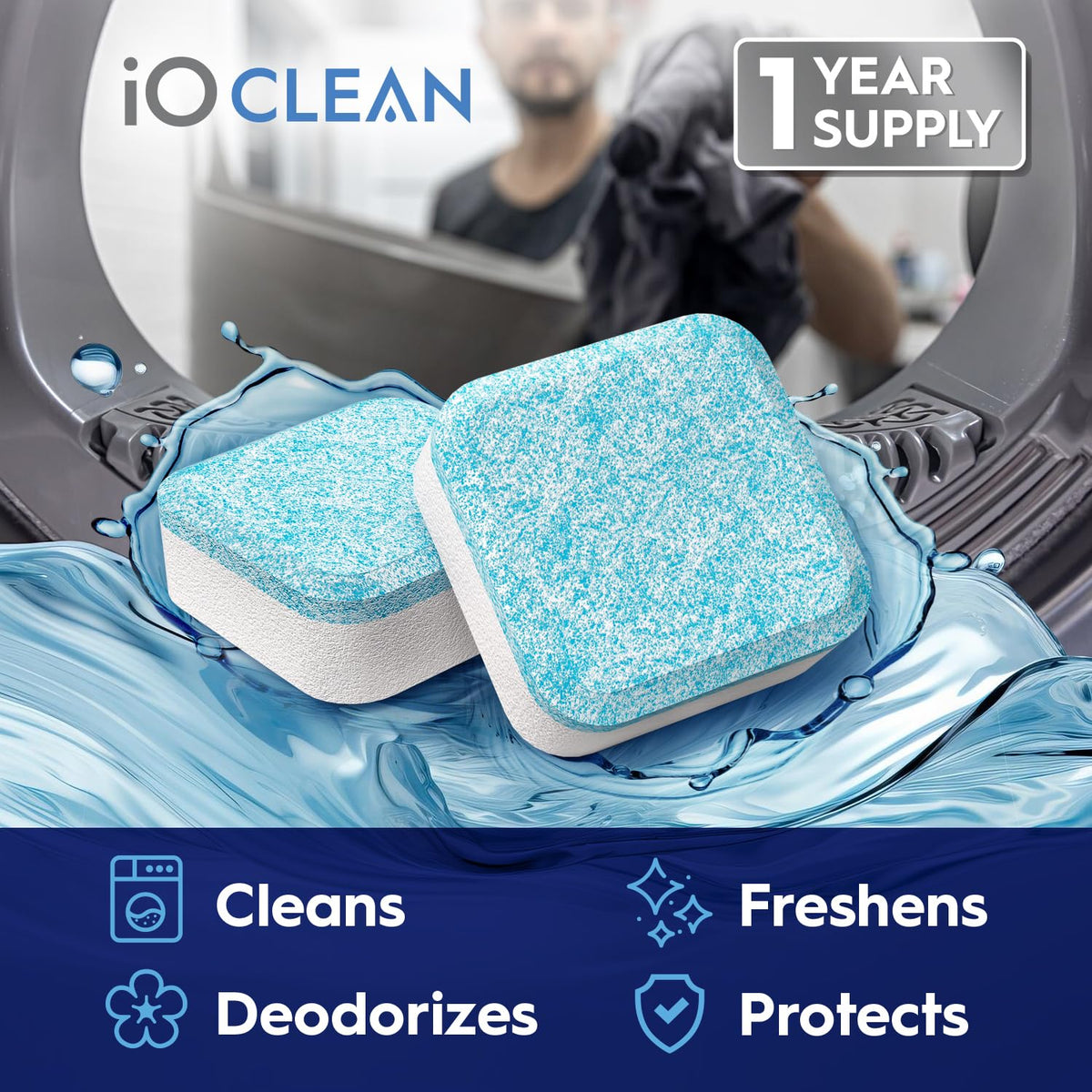 Washing Machine Cleaner Descaler Tablets (24 Count)