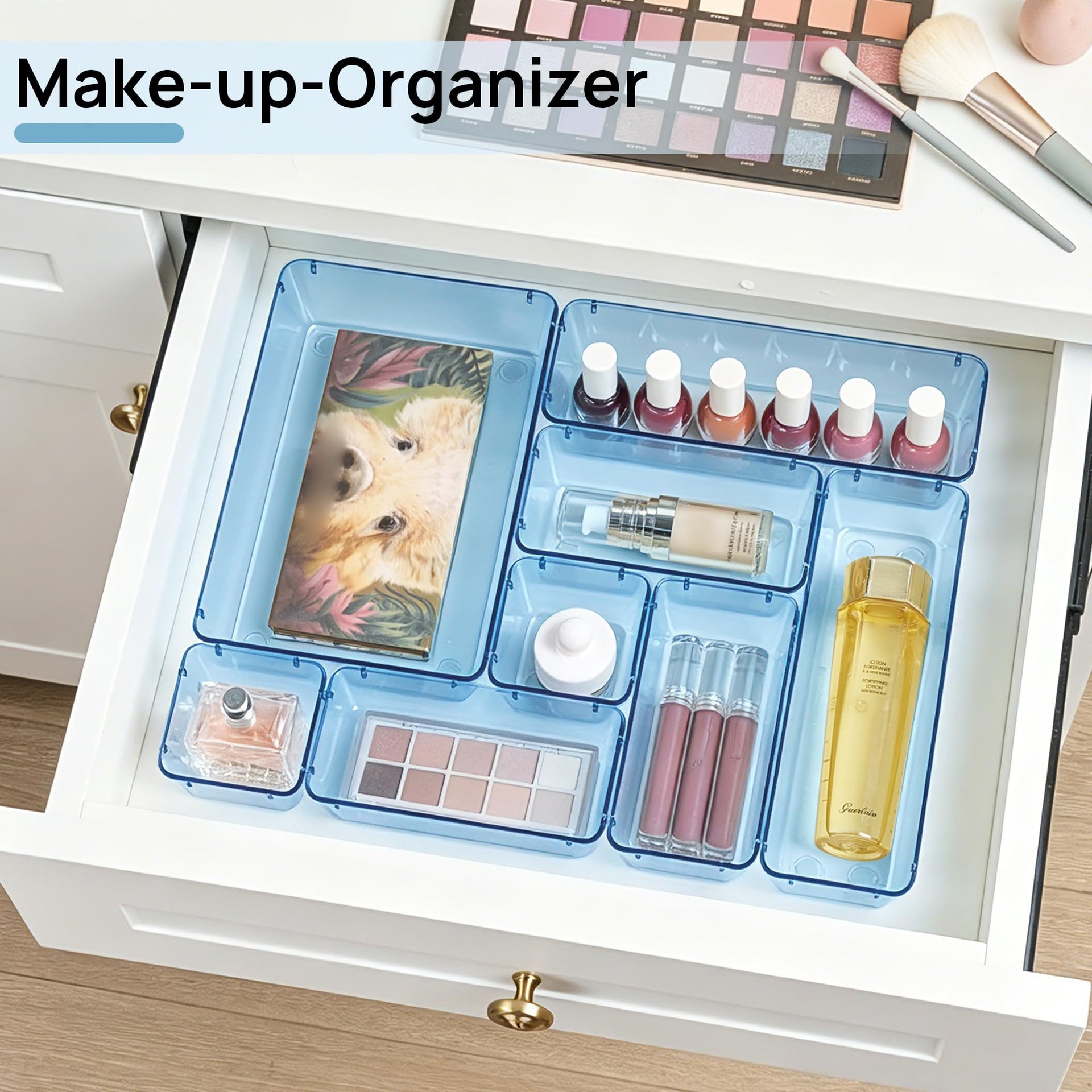 25 Pack Plastic Drawer Organizers with Non (25 Count)