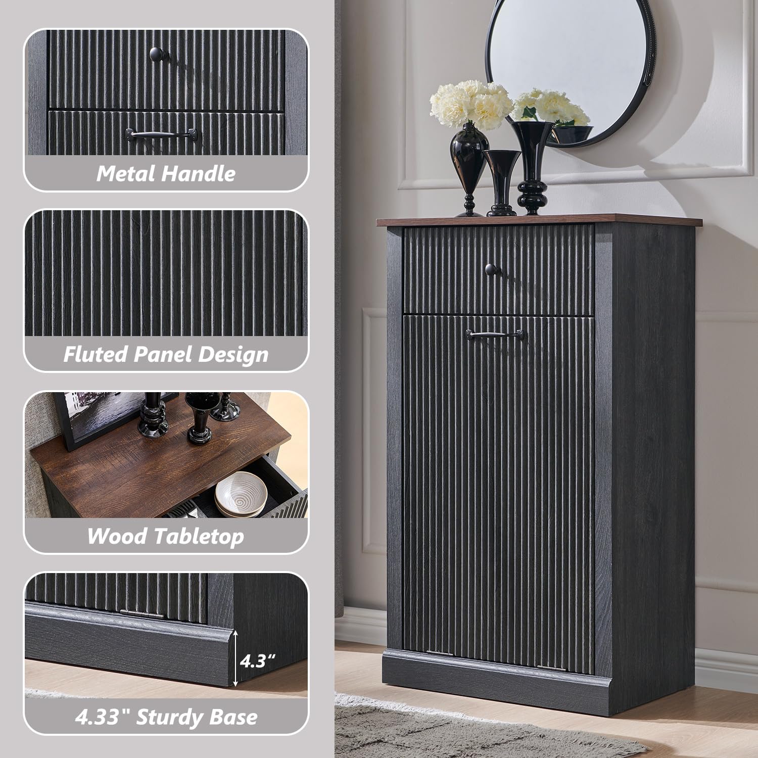 Tilt Out Trash Can Cabinet