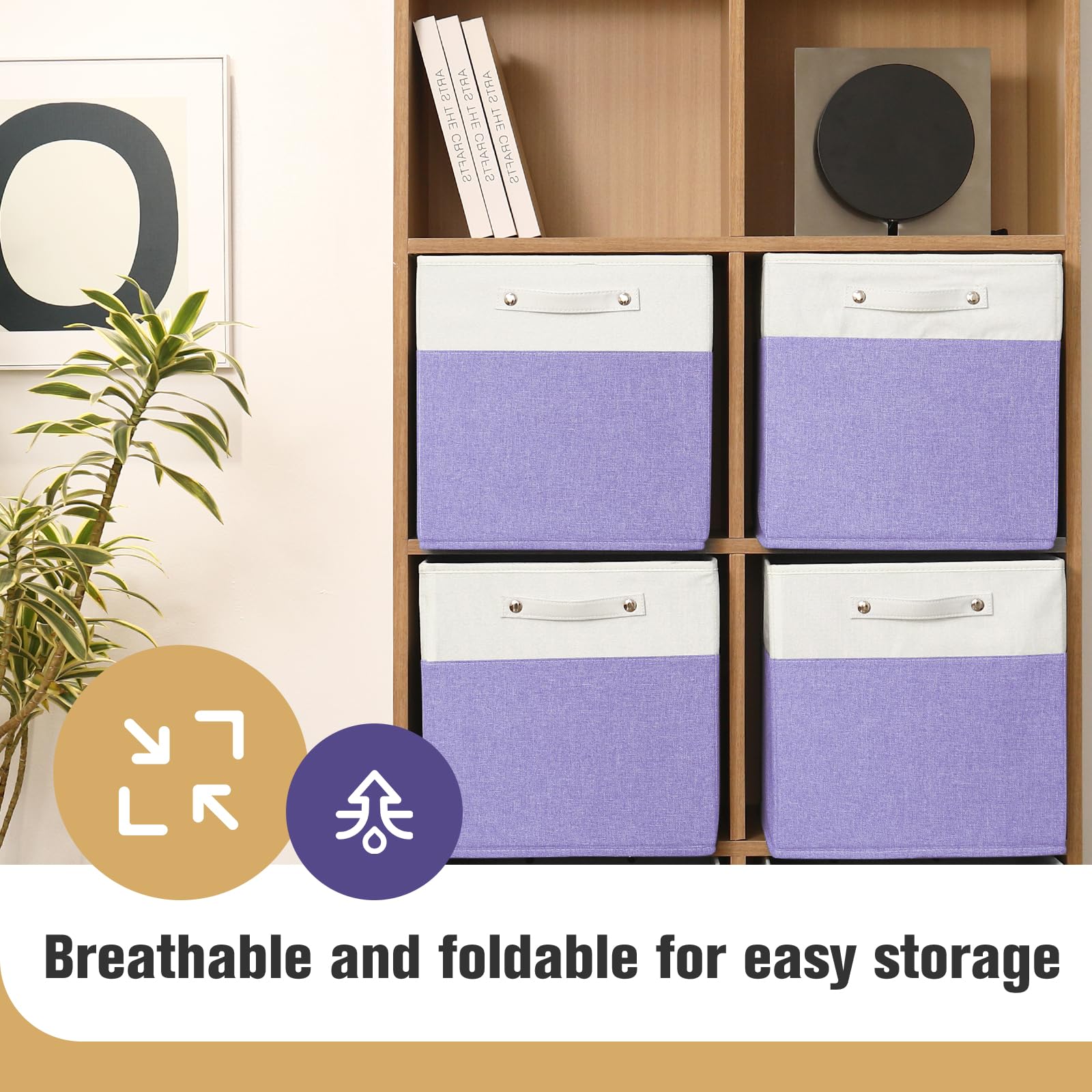 13x13x13 Storage Cube Bins 4 Pack