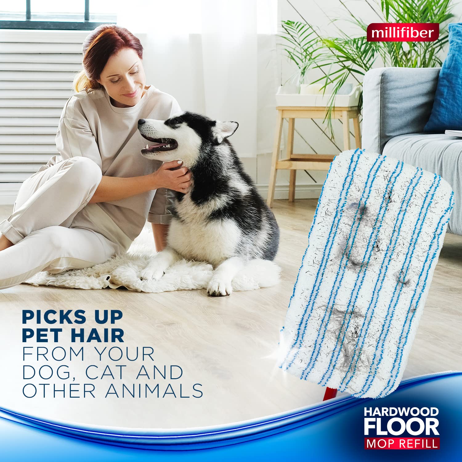 Microfiber Mop Refills 15x8 Inches (3 Count)