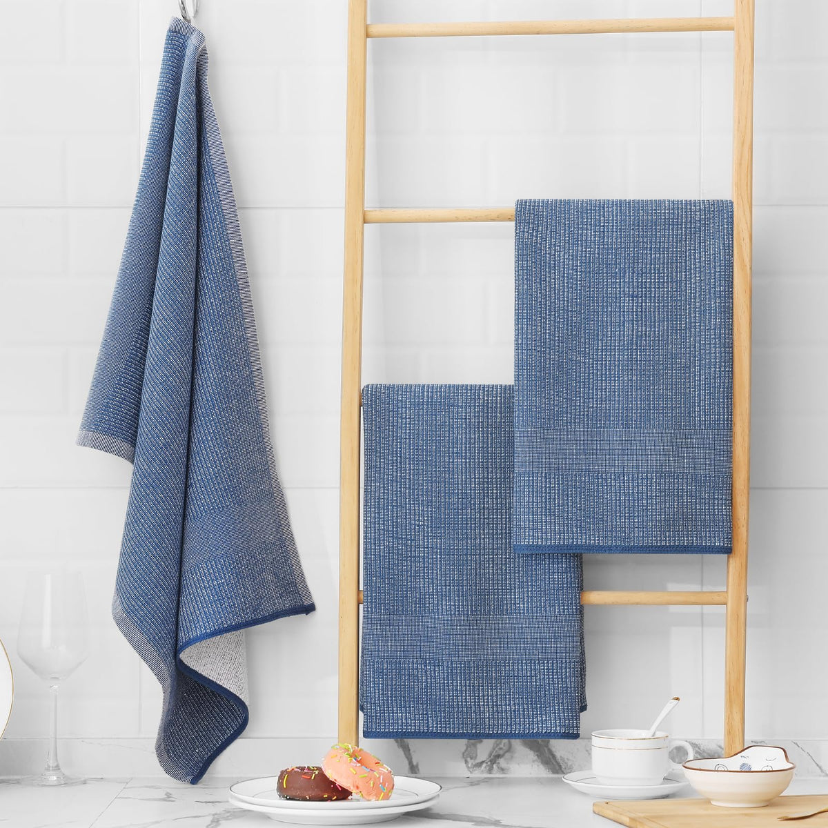 380 GSM Cotton Premium Kitchen Towels 12 Pack (12 Count)