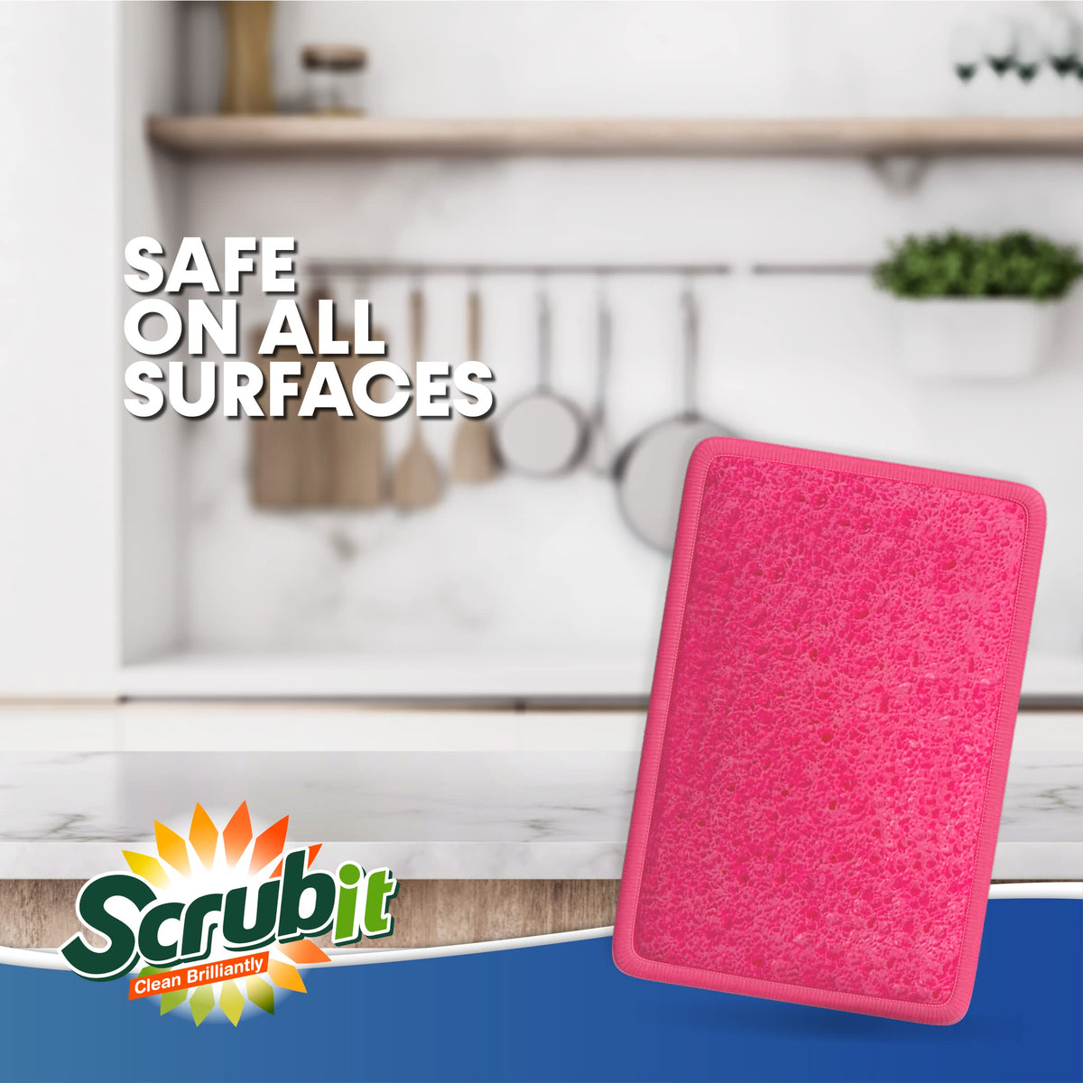 Scrub and Wipe Scrubbing Pads [10 Pack] (10 Count)