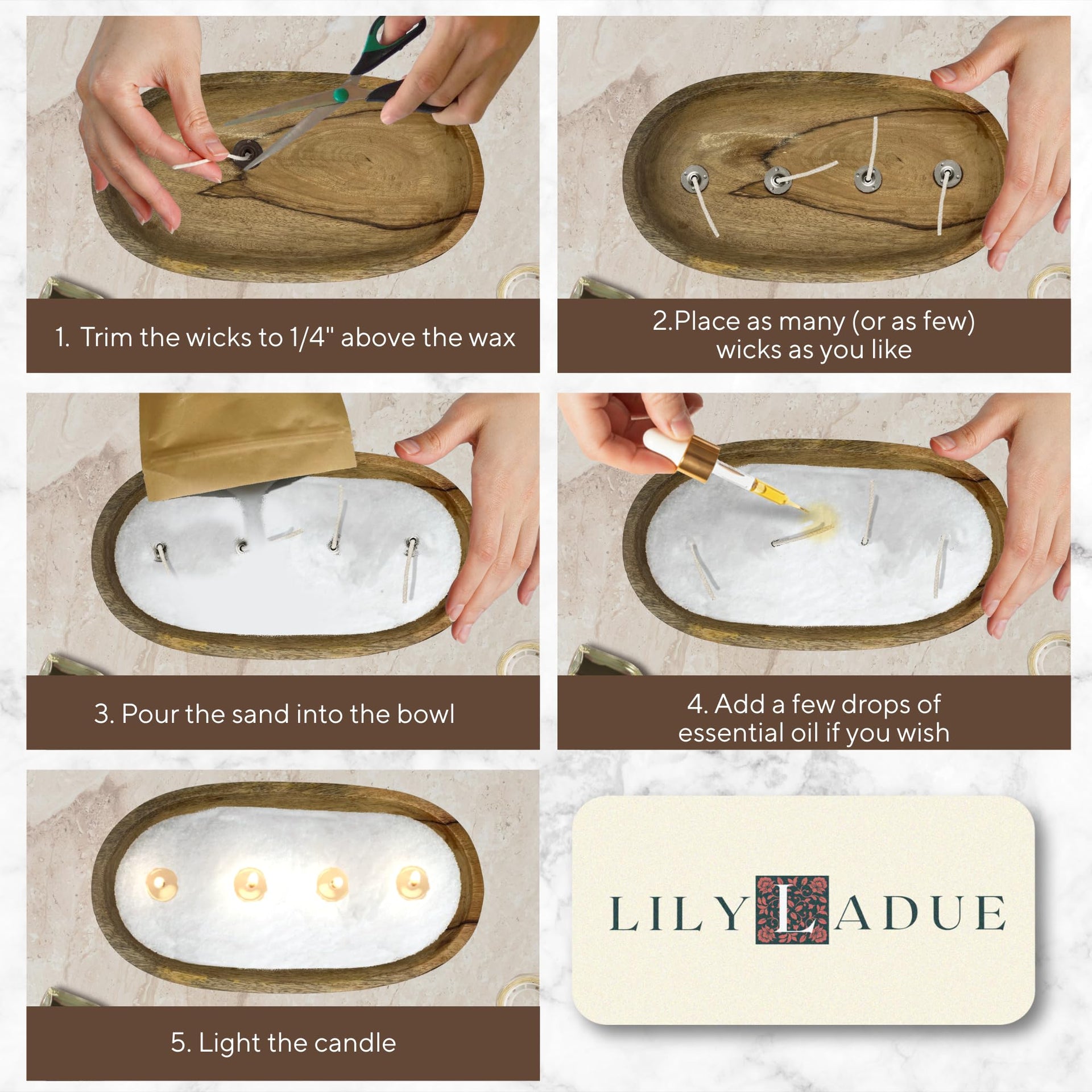 Sand Candle Kit (24 Count (16oz each))