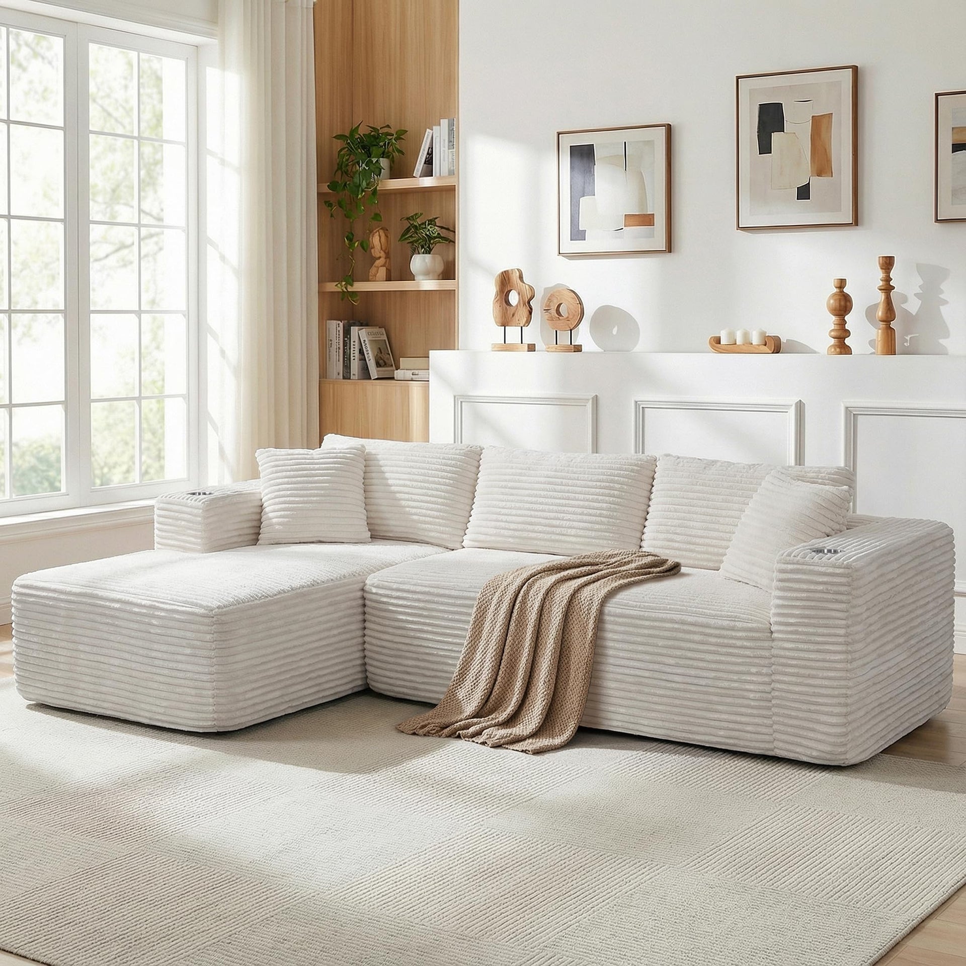 103" Modular Sectional Sofa for Small Spaces