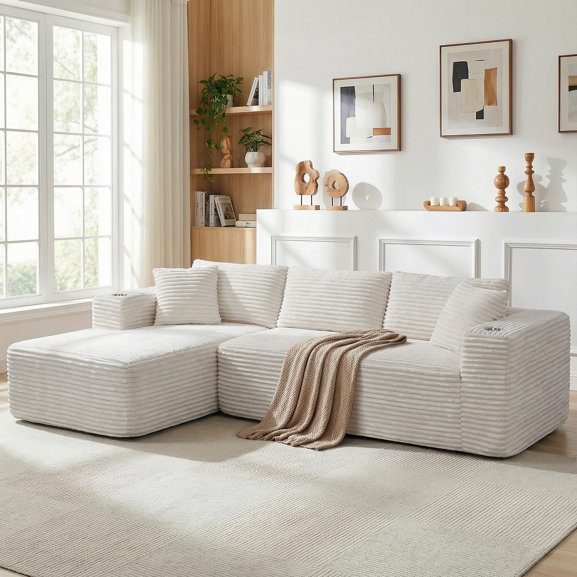 103" Modular Sectional Sofa for Small Spaces