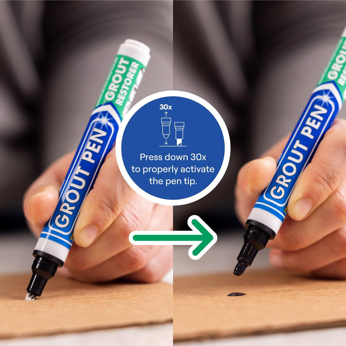 Grout Pen Black Tile Grout Paint Marker (2 Count)