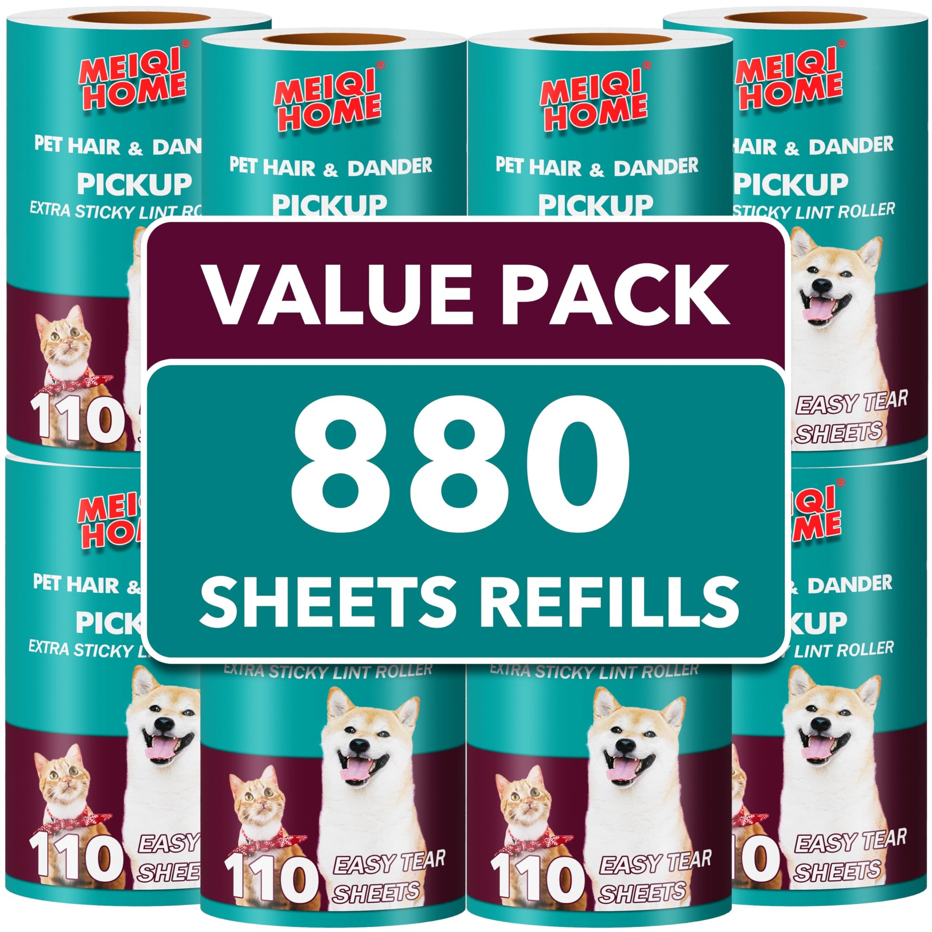 Extra Sticky Lint Roller Refills Only (880 Count)